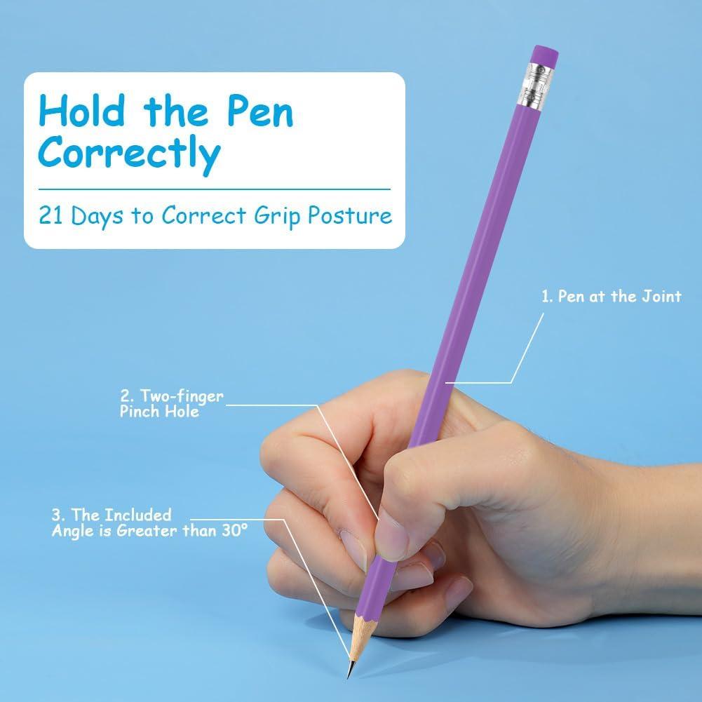 Lápices de Madera AUAUY #2 HB con Borrador - 12 Pcs