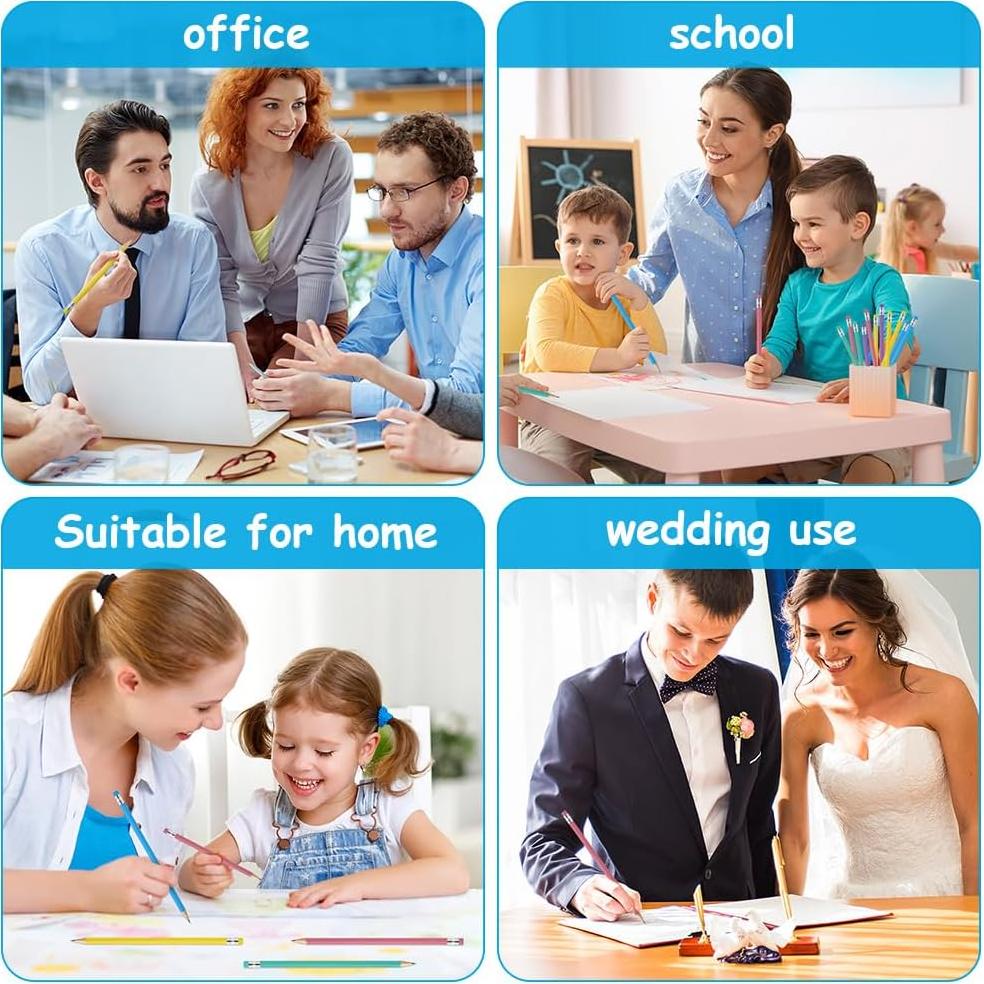 Lápices de Madera AUAUY #2 HB con Borrador - 12 Pcs