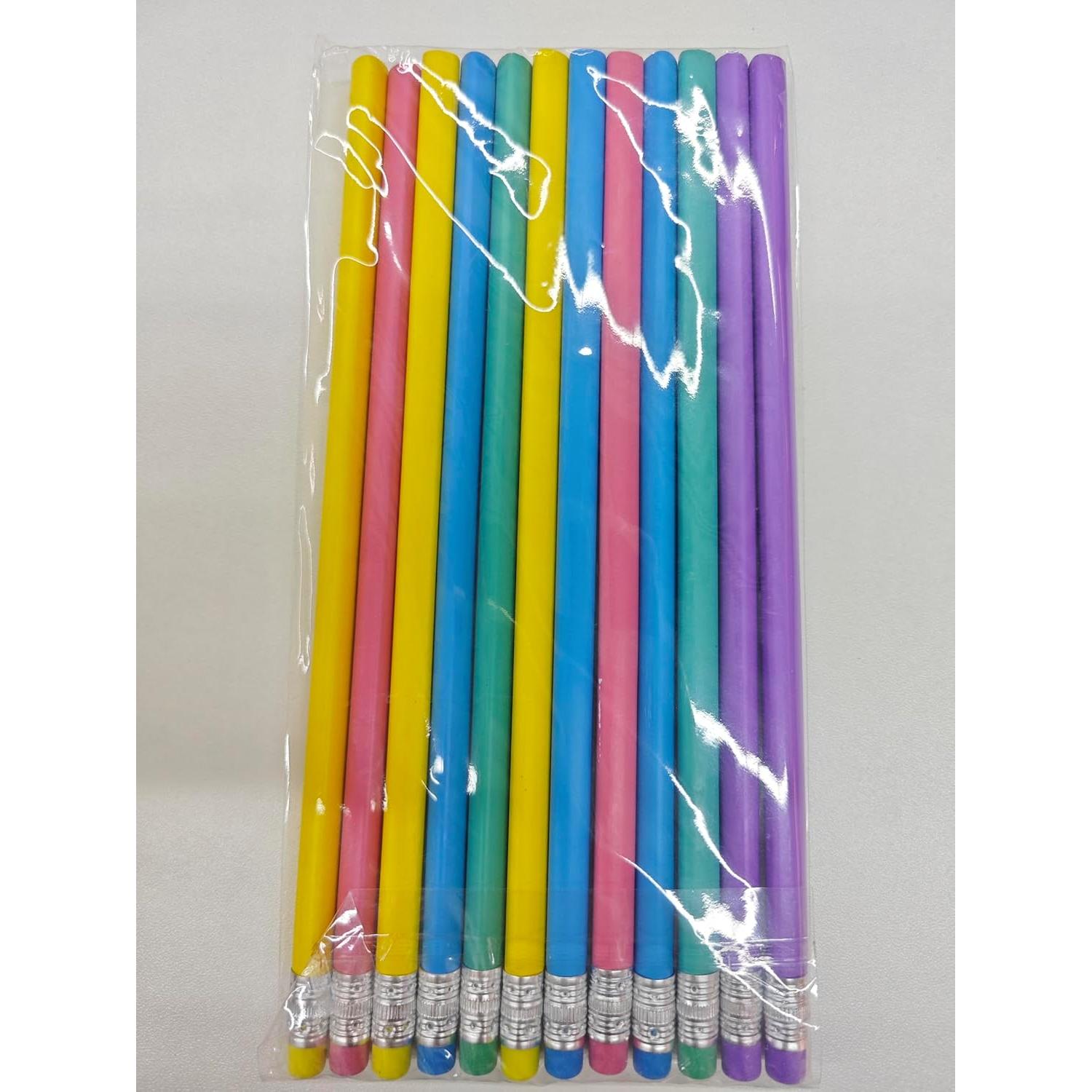 Lápices de Madera AUAUY #2 HB con Borrador - 12 Pcs