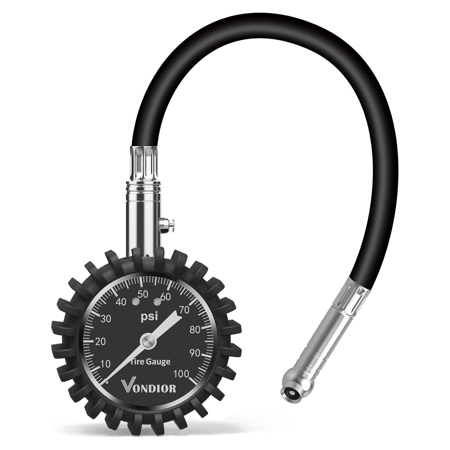 Medidor de Presión de Neumáticos Vondior 0-100 PSI Blanco