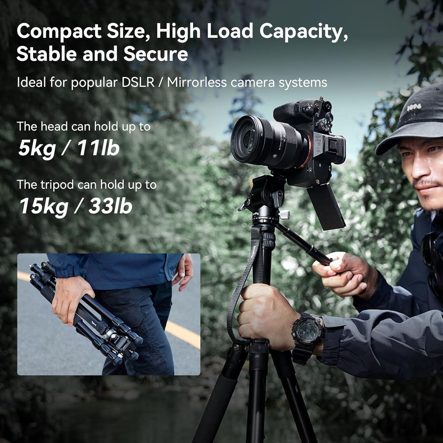 Trípode de Video SmallRig CT195 73" con Cabezal Fluido