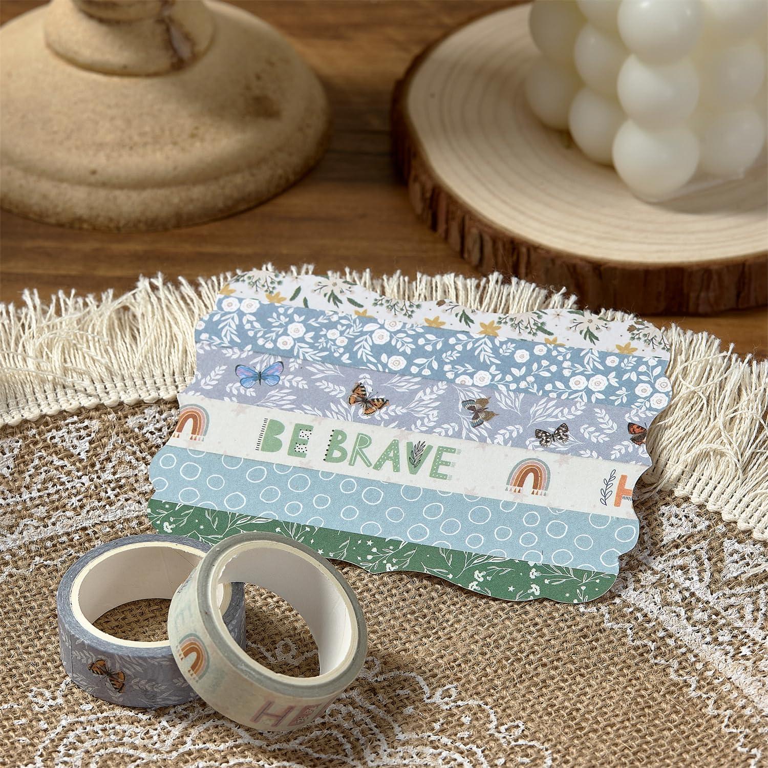 Conjunto de Cinta Washi YUBX Boho 10 Rollos Decorativa 15mm