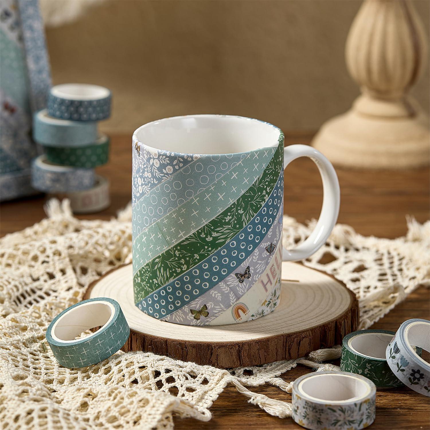 Conjunto de Cinta Washi YUBX Boho 10 Rollos Decorativa 15mm