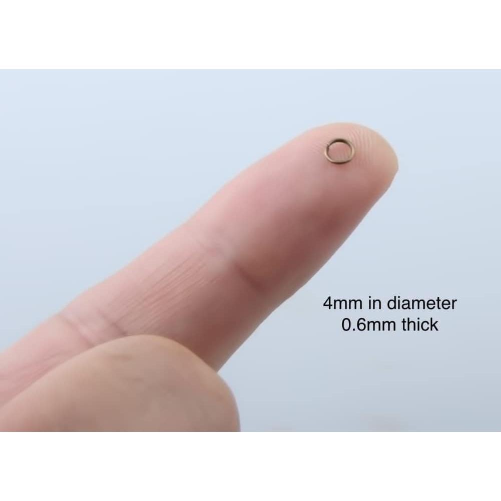 Anillos de Salto MAHAVIMOKSA 1000pcs 4mm Bronce Antiguo