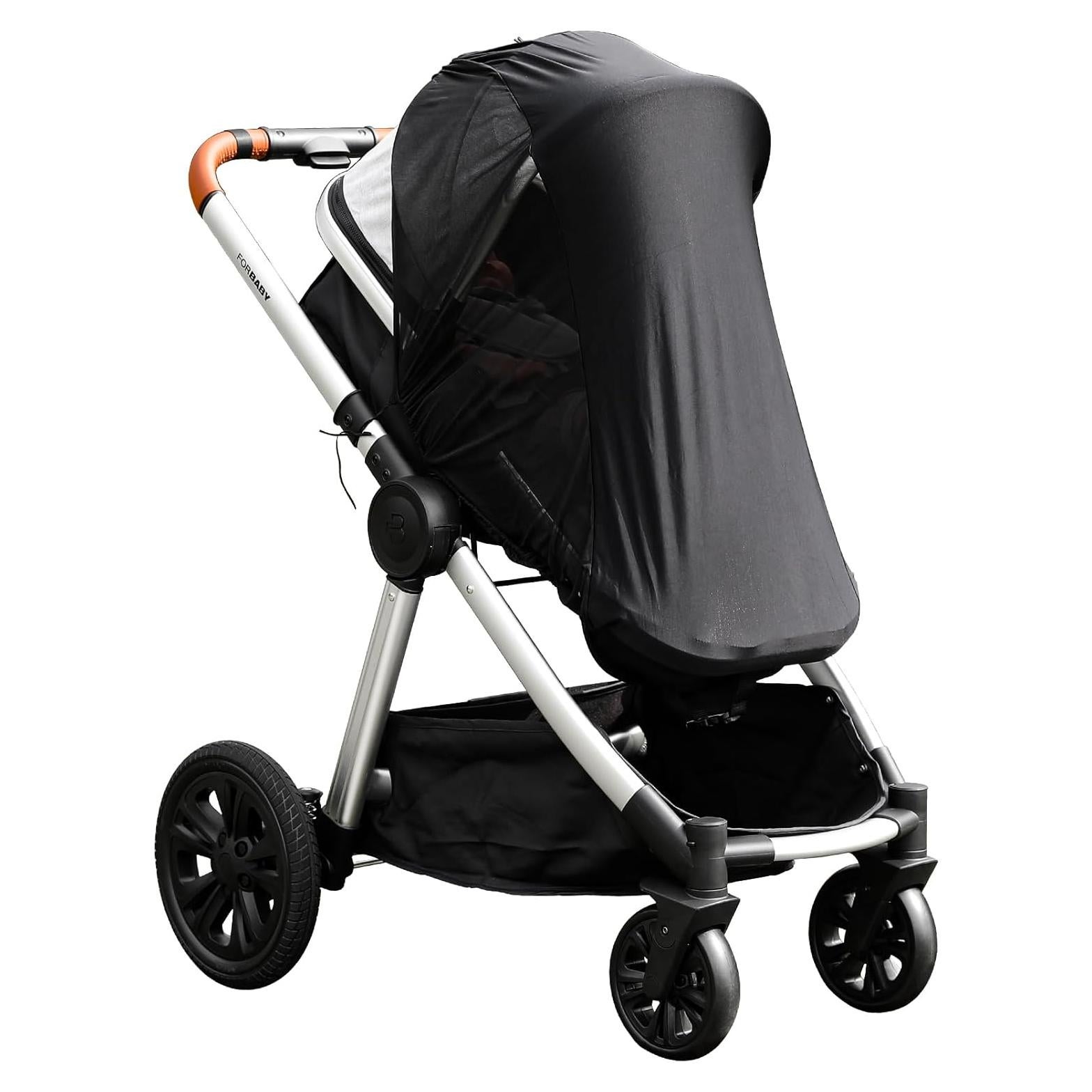 Stroller Sun Shade Cover Baby Car Seat Carrier Sunshade Pram Stroller Shade-Dark Shade Cut 96% UV Rays
