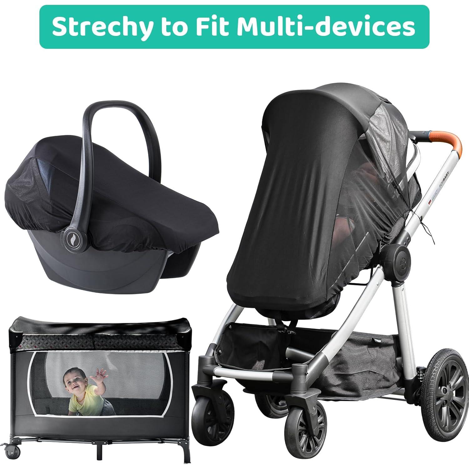 Stroller Sun Shade Cover Baby Car Seat Carrier Sunshade Pram Stroller Shade-Dark Shade Cut 96% UV Rays