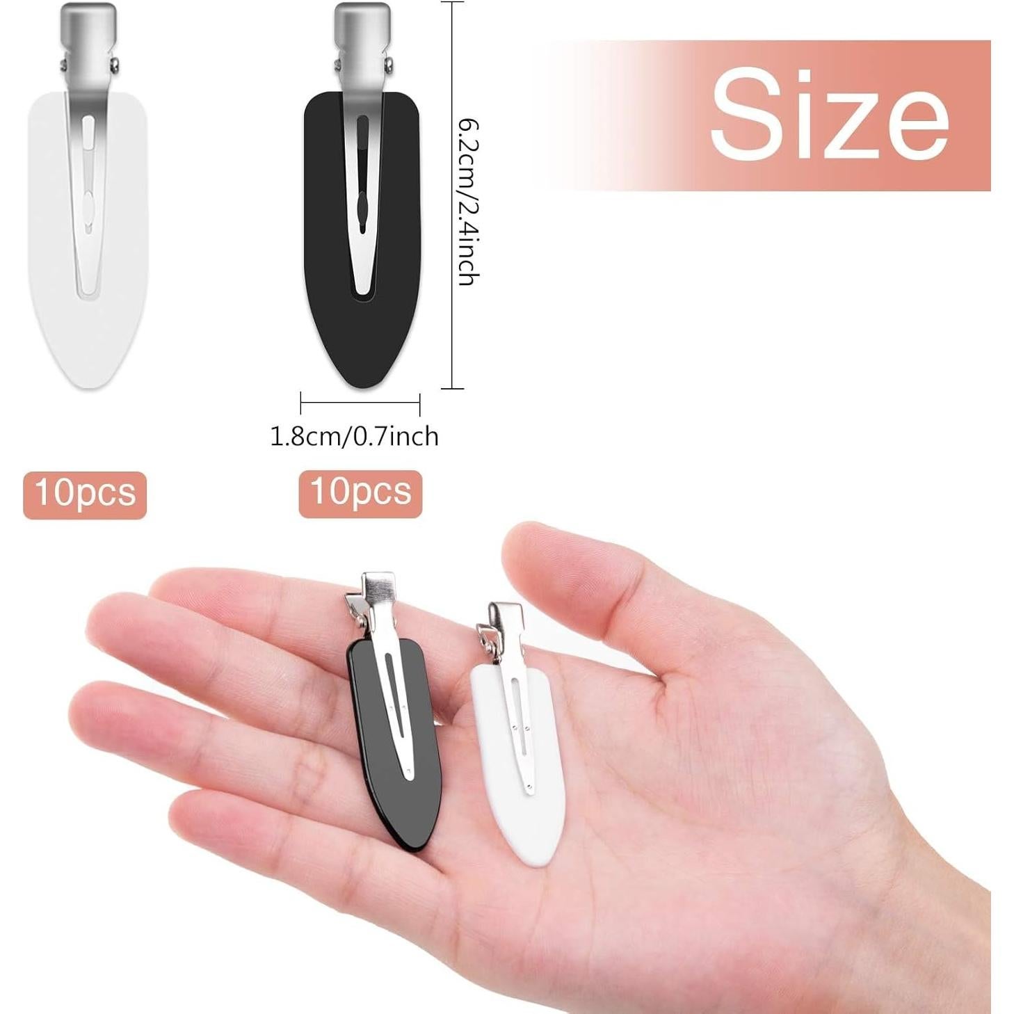 Clips para Cabello Sin Doblado Gingbiss - 20 Piezas con Caja