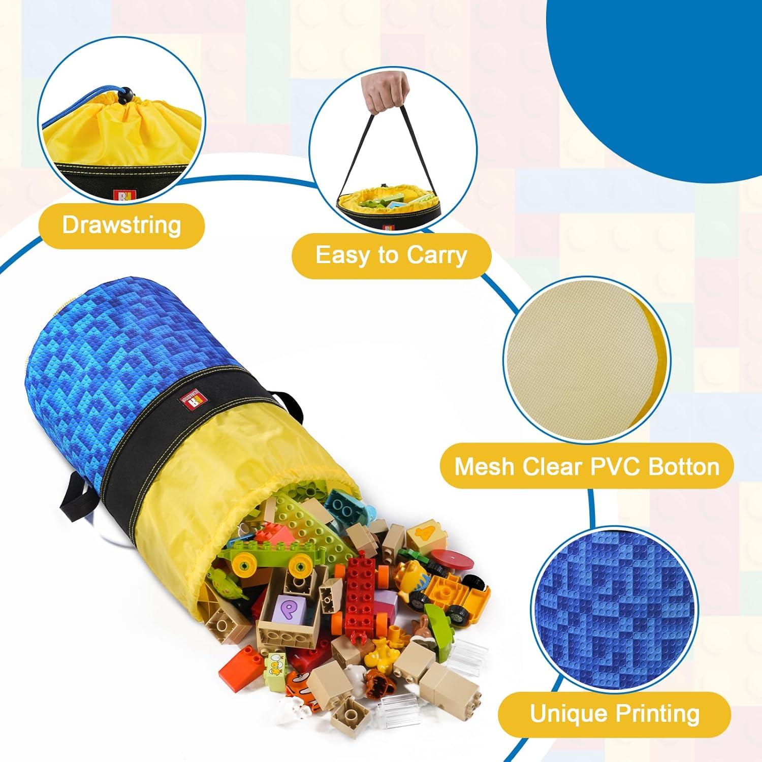 Bolsa Organizadora de Juguetes Remobia Hicol Azul 28x25cm