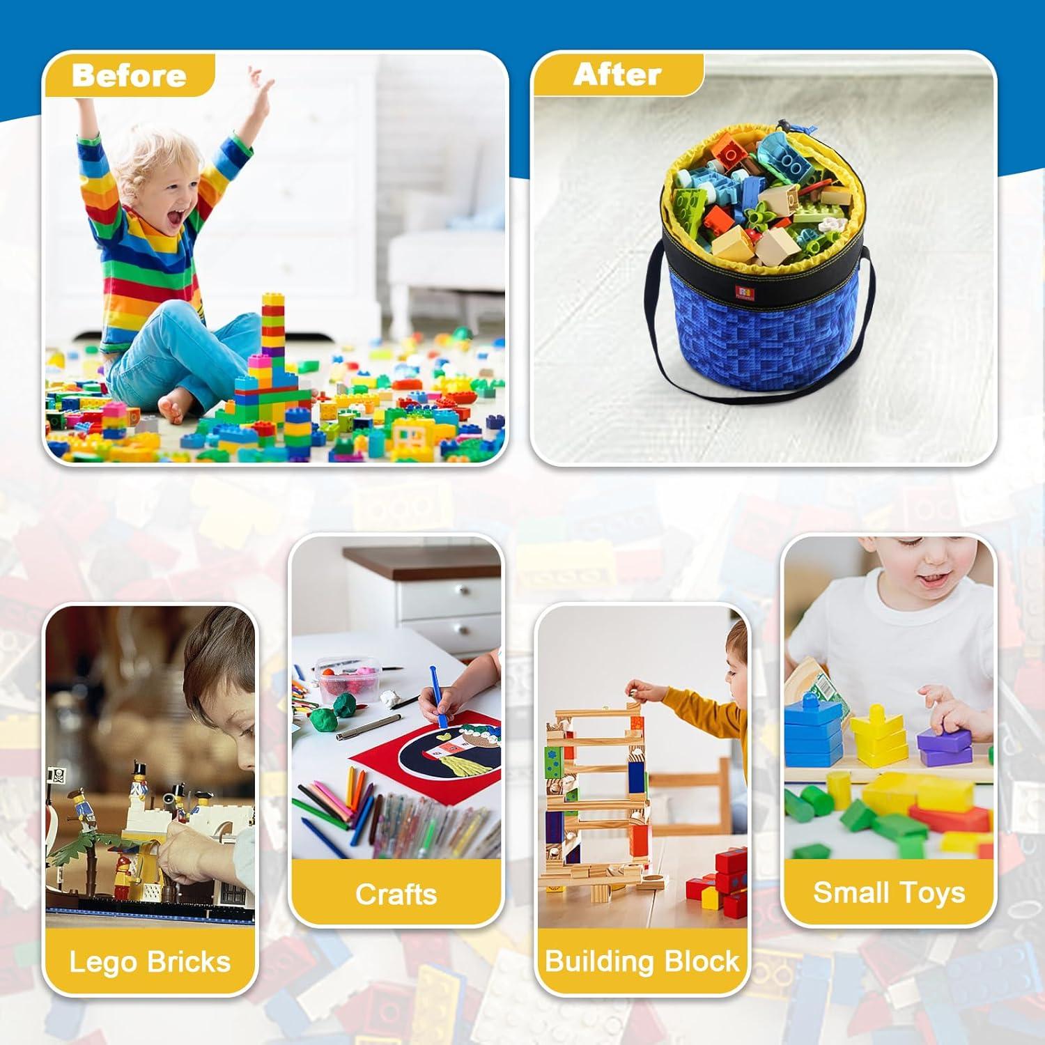 Bolsa Organizadora de Juguetes Remobia Hicol Azul 28x25cm