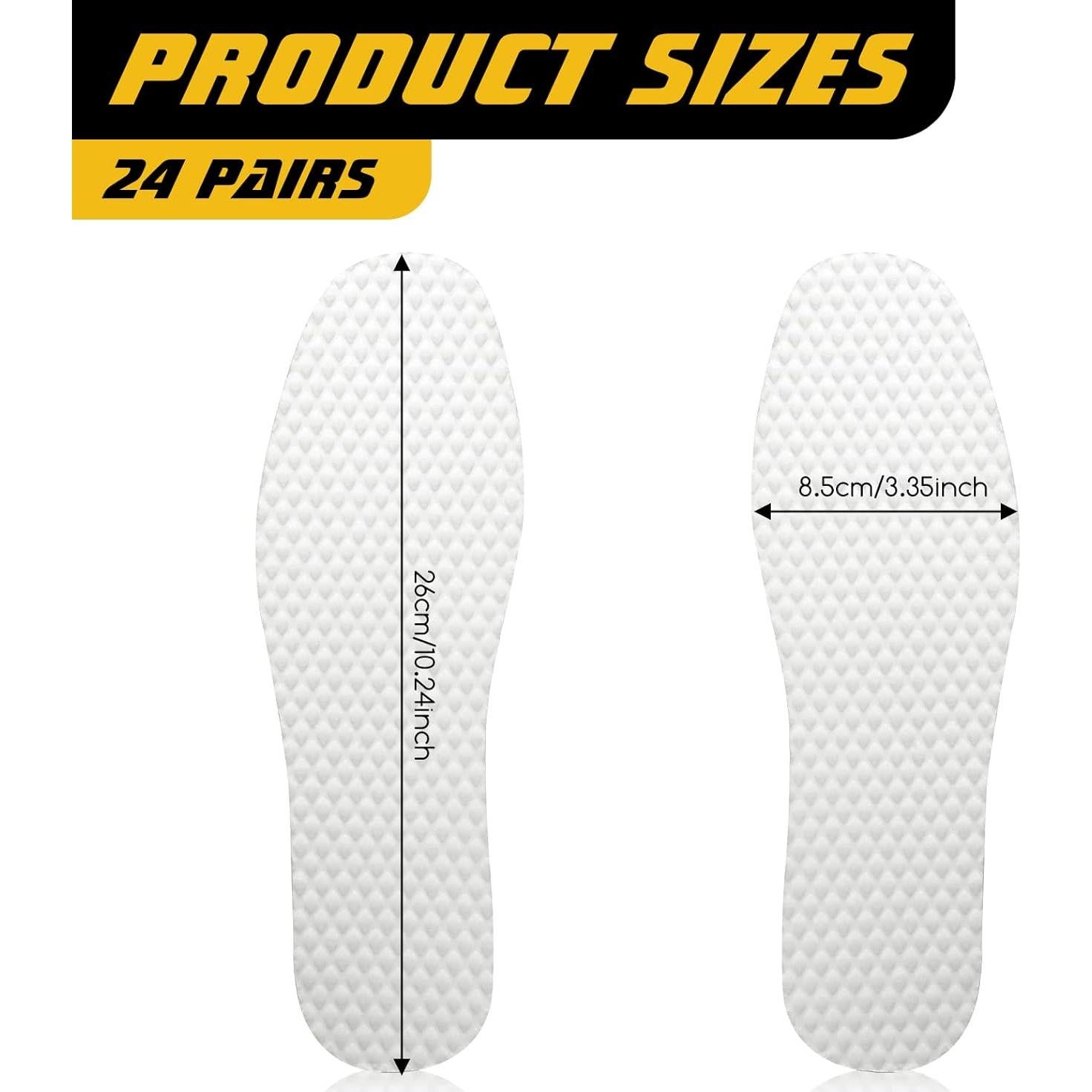 Forros Desechables para Zapatos Geyoga 24 Pares Transpirables