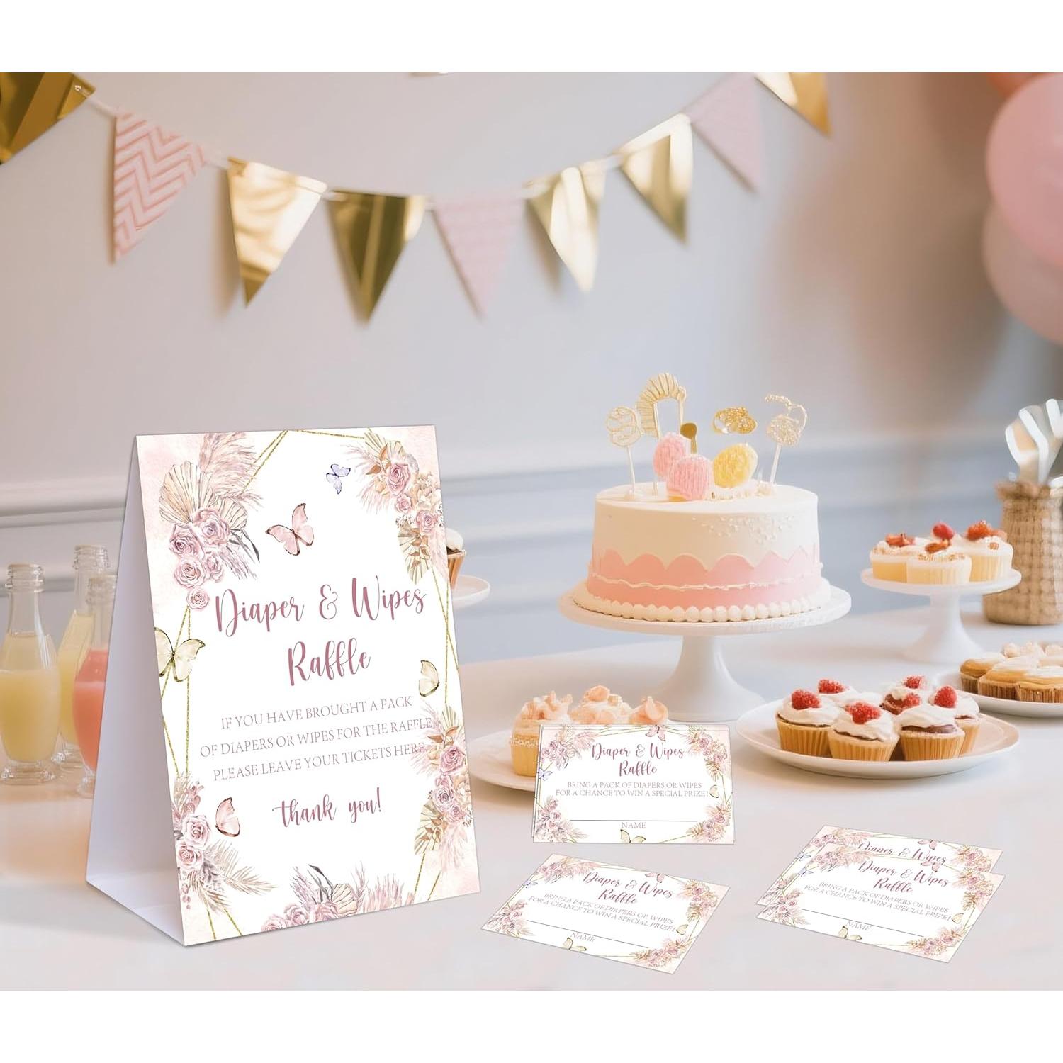 Juegos de Baby Shower Boho Floral Woukaup - 50 Invitados