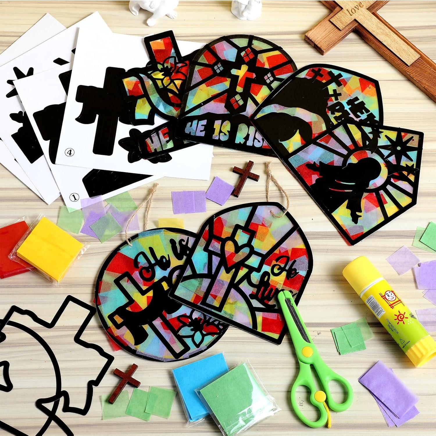 Kit de Manualidades de Pascua Feifeiya 24 Piezas Papel de Seda