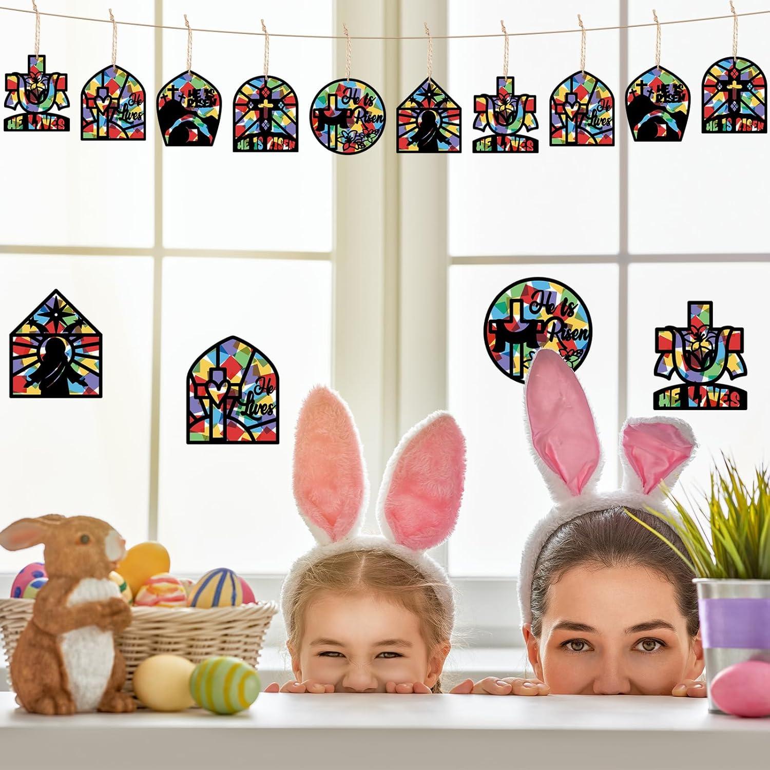 Kit de Manualidades de Pascua Feifeiya 24 Piezas Papel de Seda