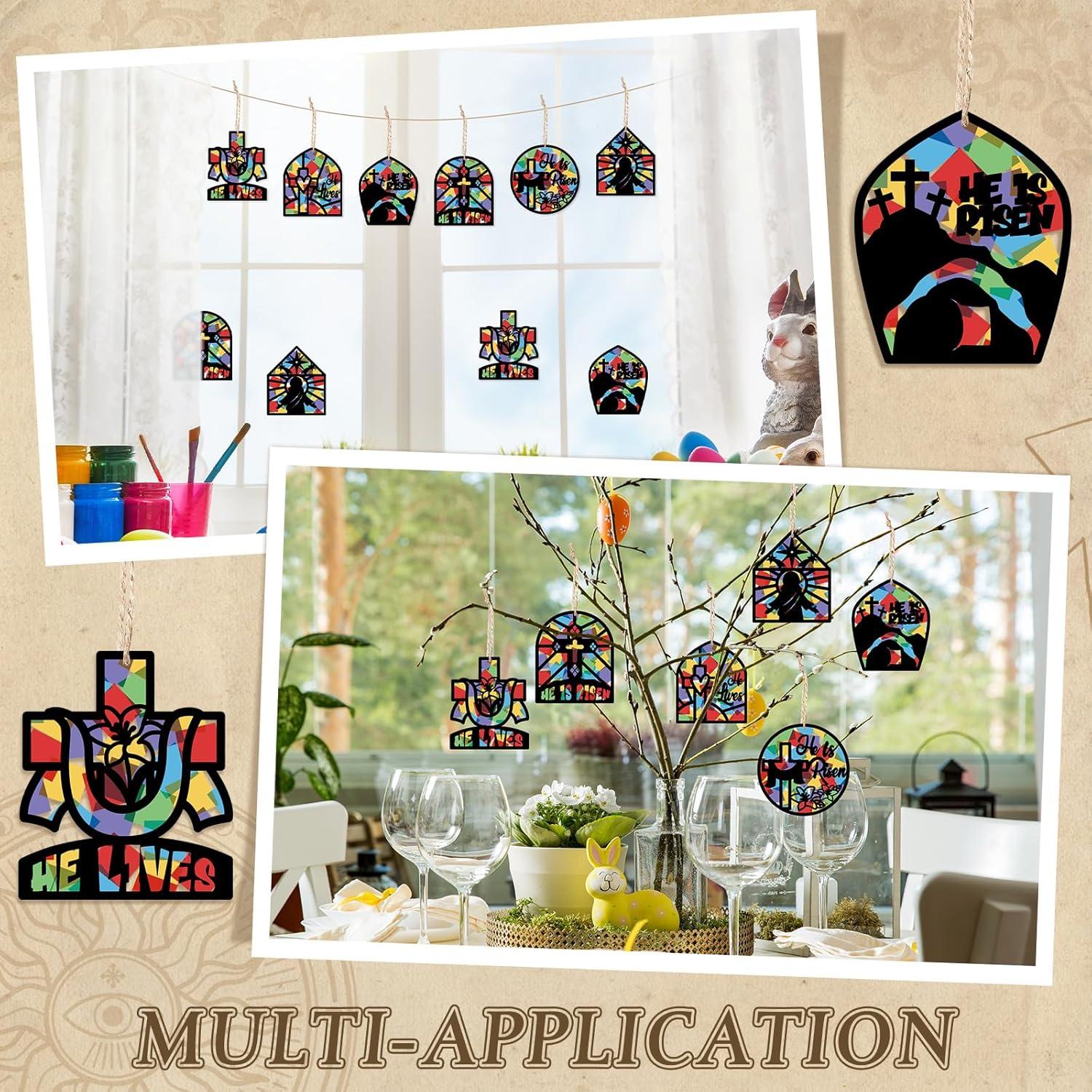 Kit de Manualidades de Pascua Feifeiya 24 Piezas Papel de Seda