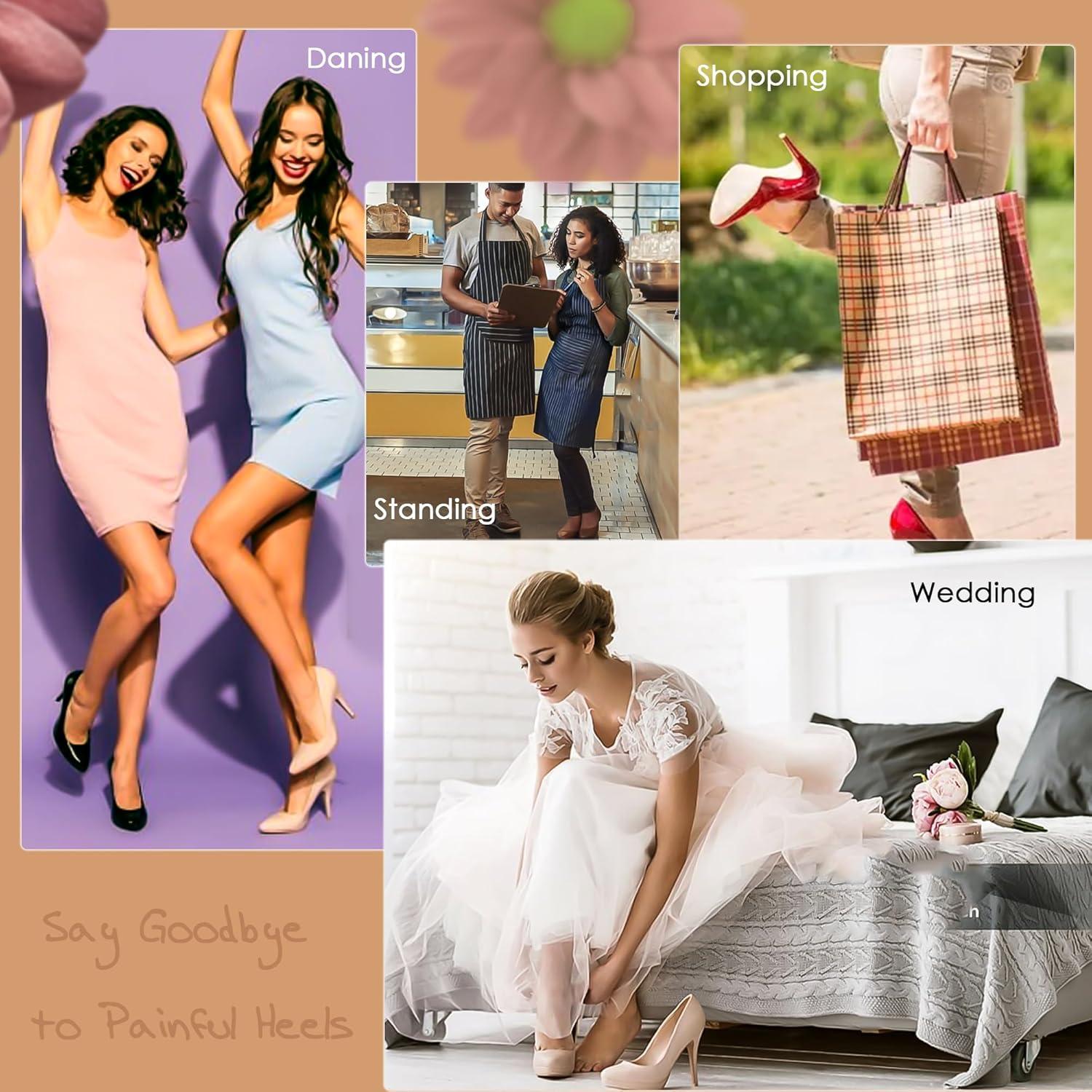 Inserciones de Talón Premium Mickee - Almohadillas para Tacones (4 Pares)