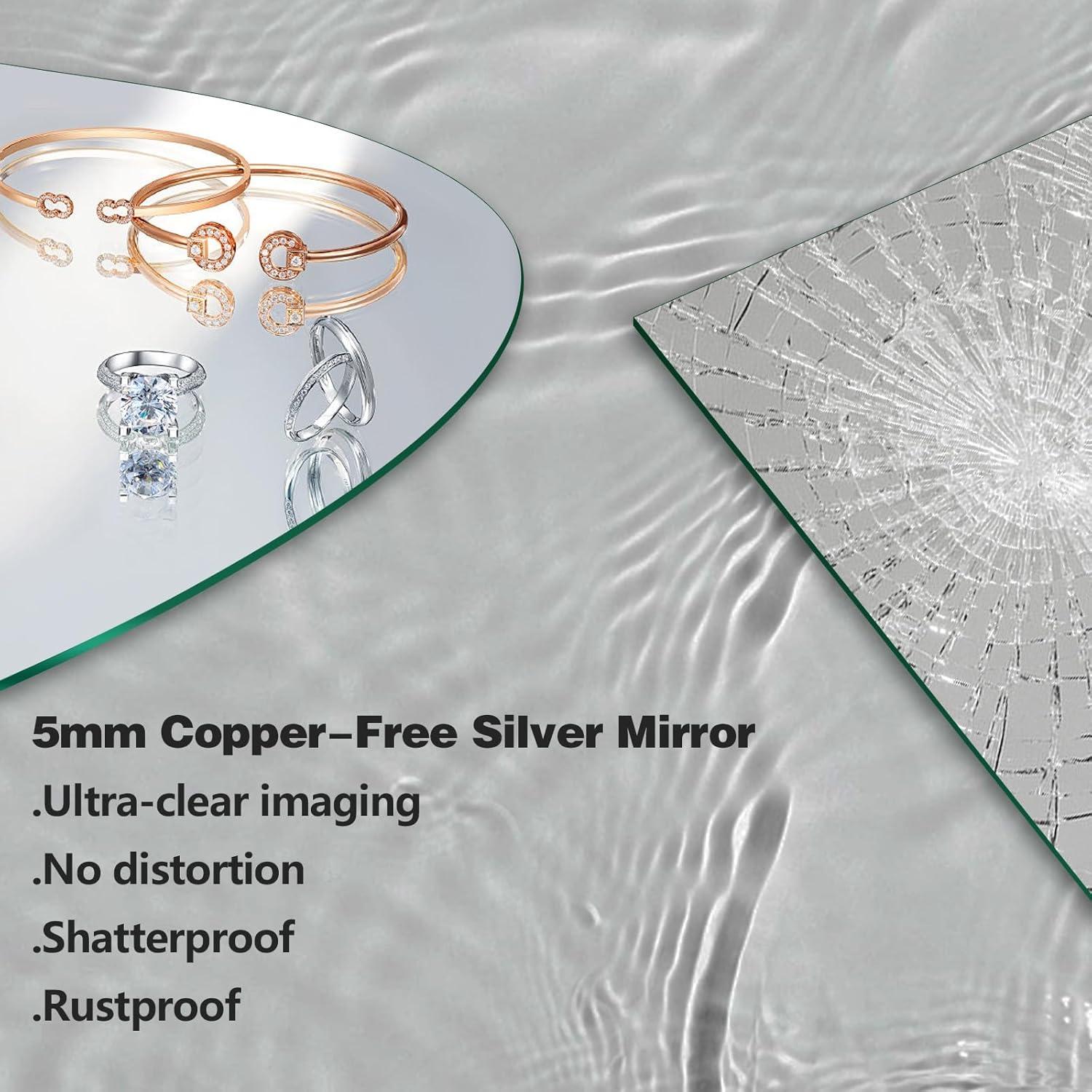 Espejo LED Niccy Semi Redondo 71.12 cm a Prueba de Agua