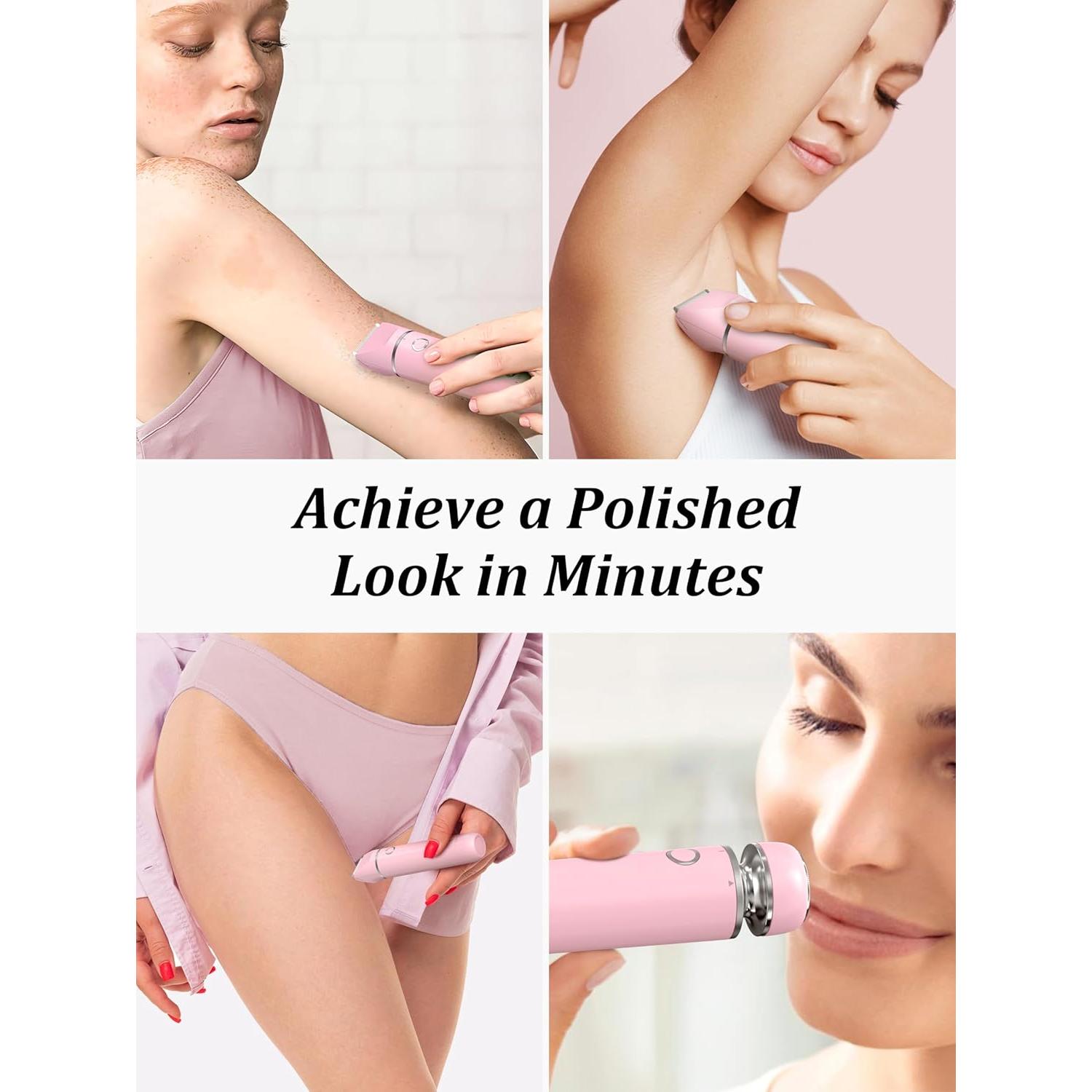 Recortadora y Afeitadora de Bikini Cayzor EC20 Rosa 2 en 1