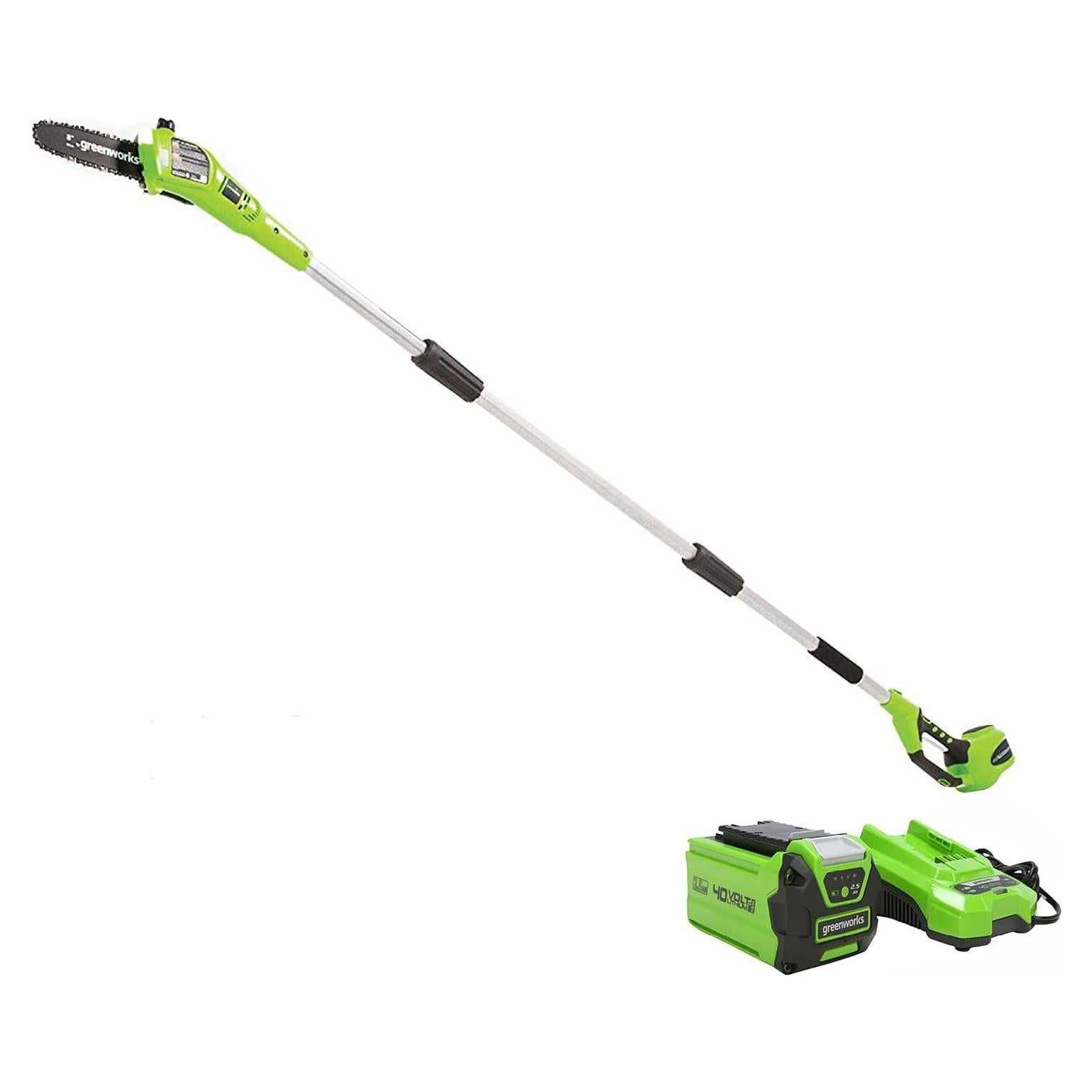 Sierra de Poste Greenworks 40V 8" Batería 2.0Ah Incluida