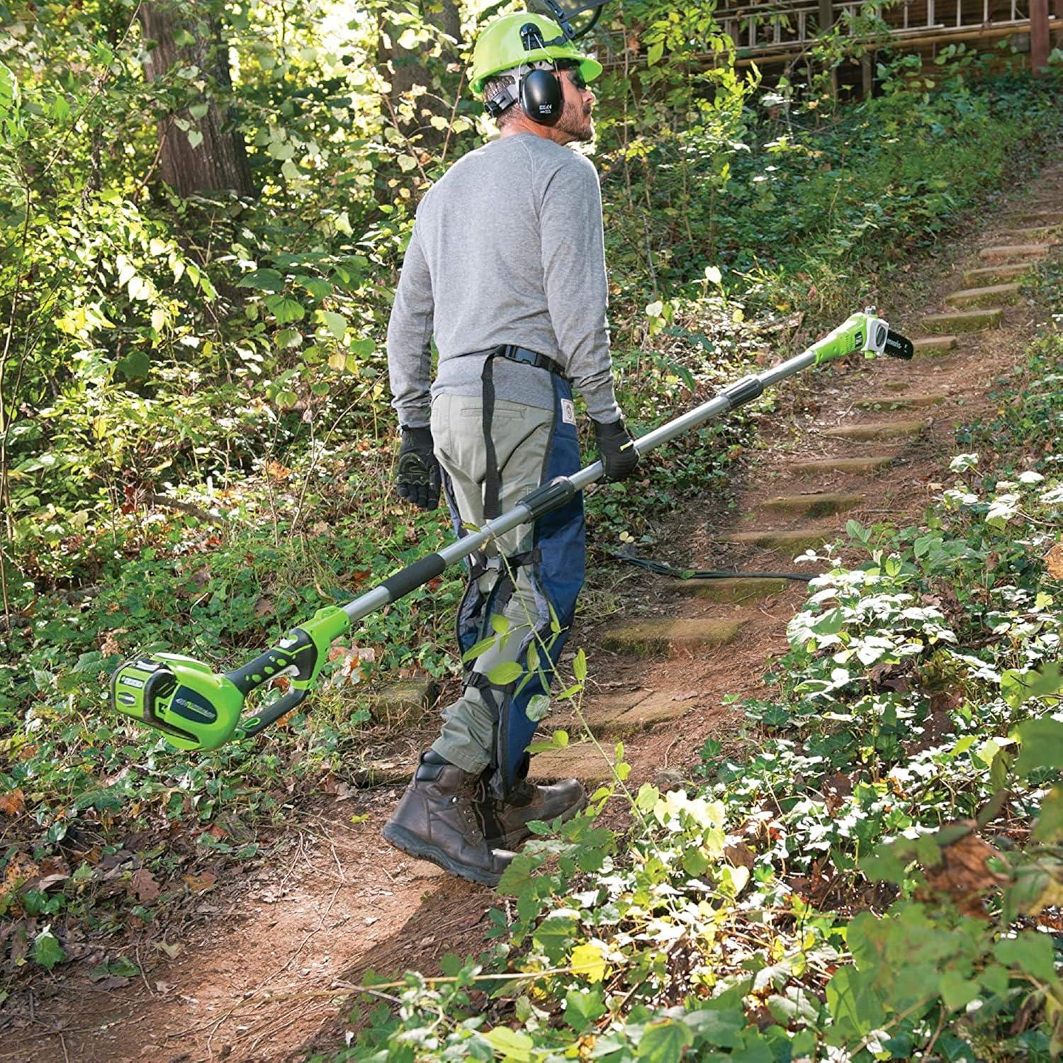 Sierra de Poste Greenworks 40V 8" Batería 2.0Ah Incluida