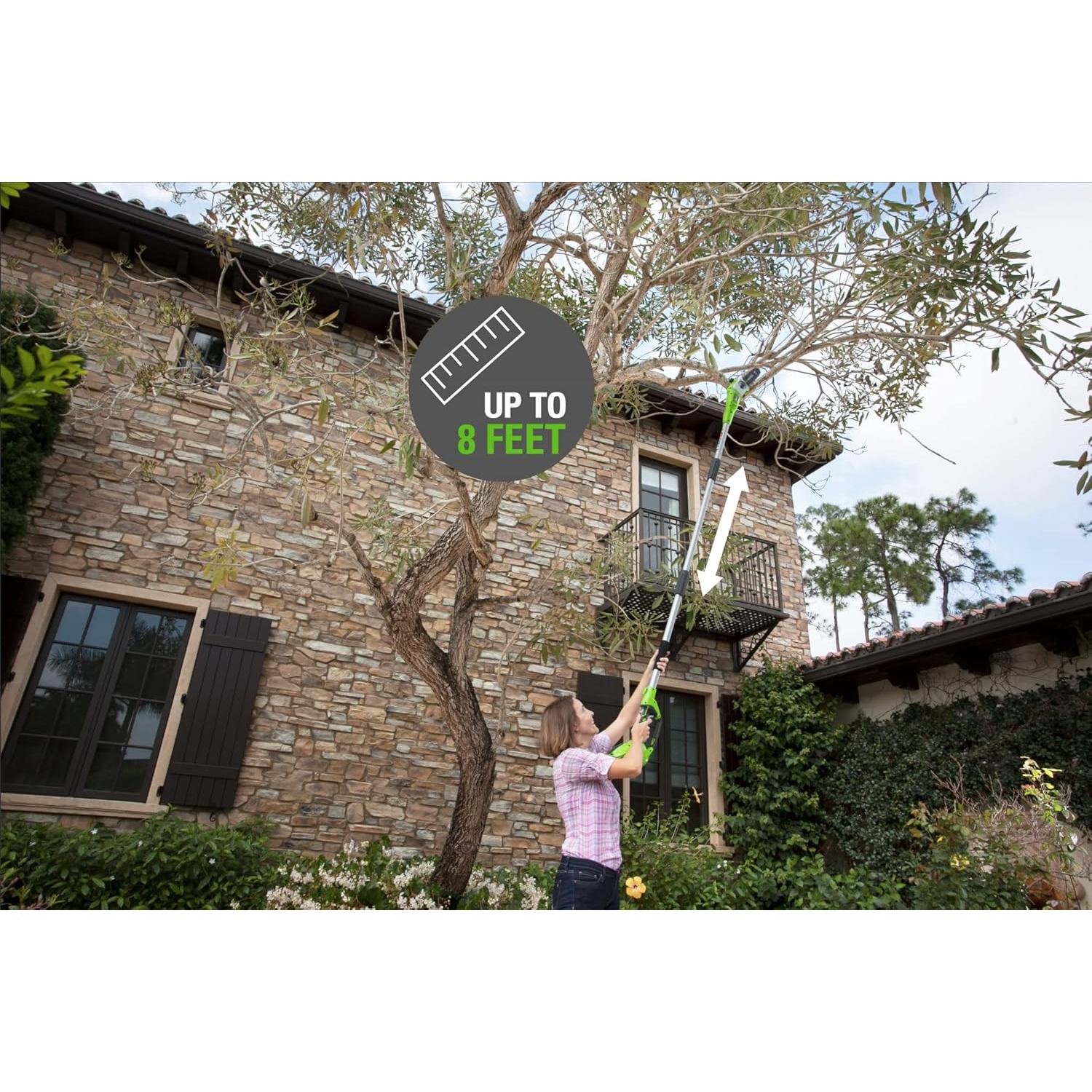 Sierra de Poste Greenworks 40V 8" Batería 2.0Ah Incluida