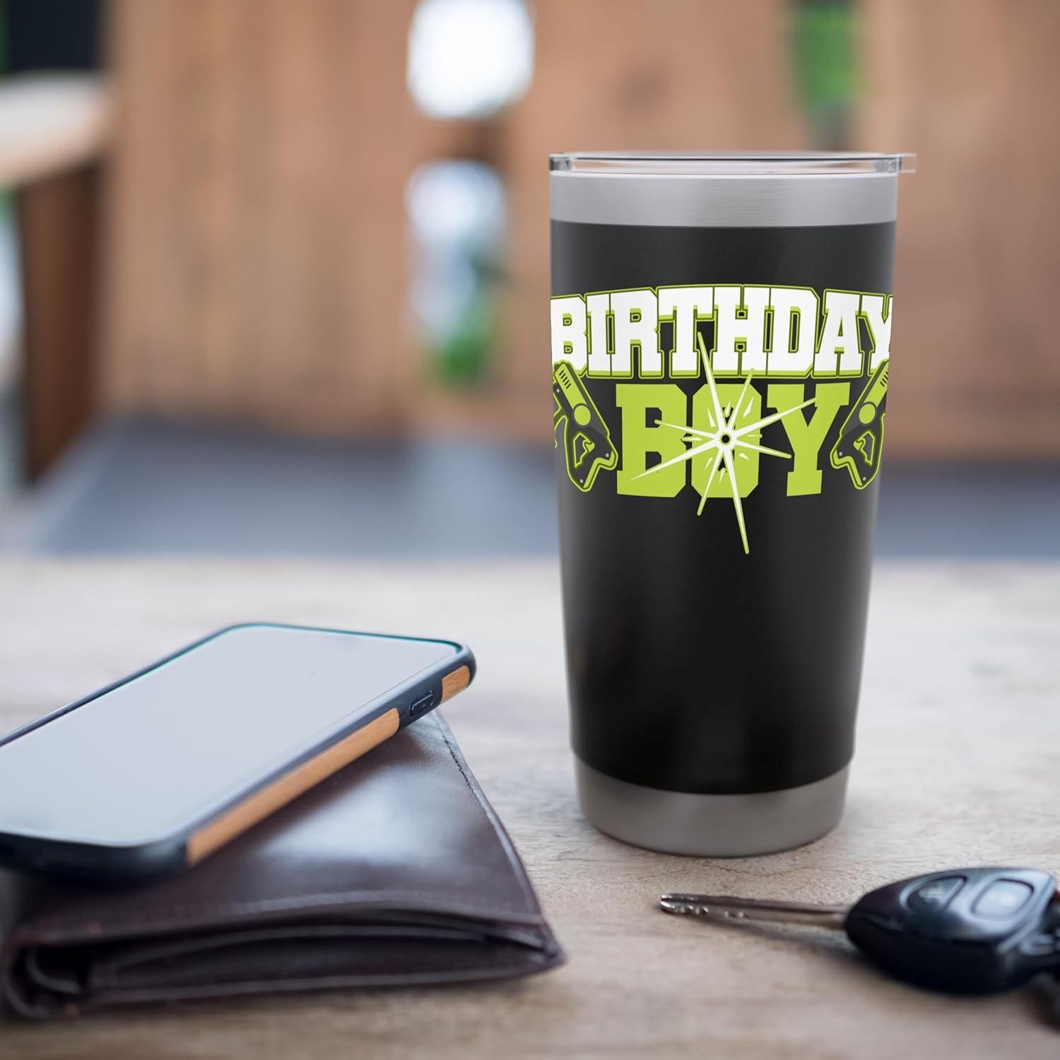 Juego de Lazer Tag Fiesta Cumpleaños Niños 20 oz Acero Inoxidable