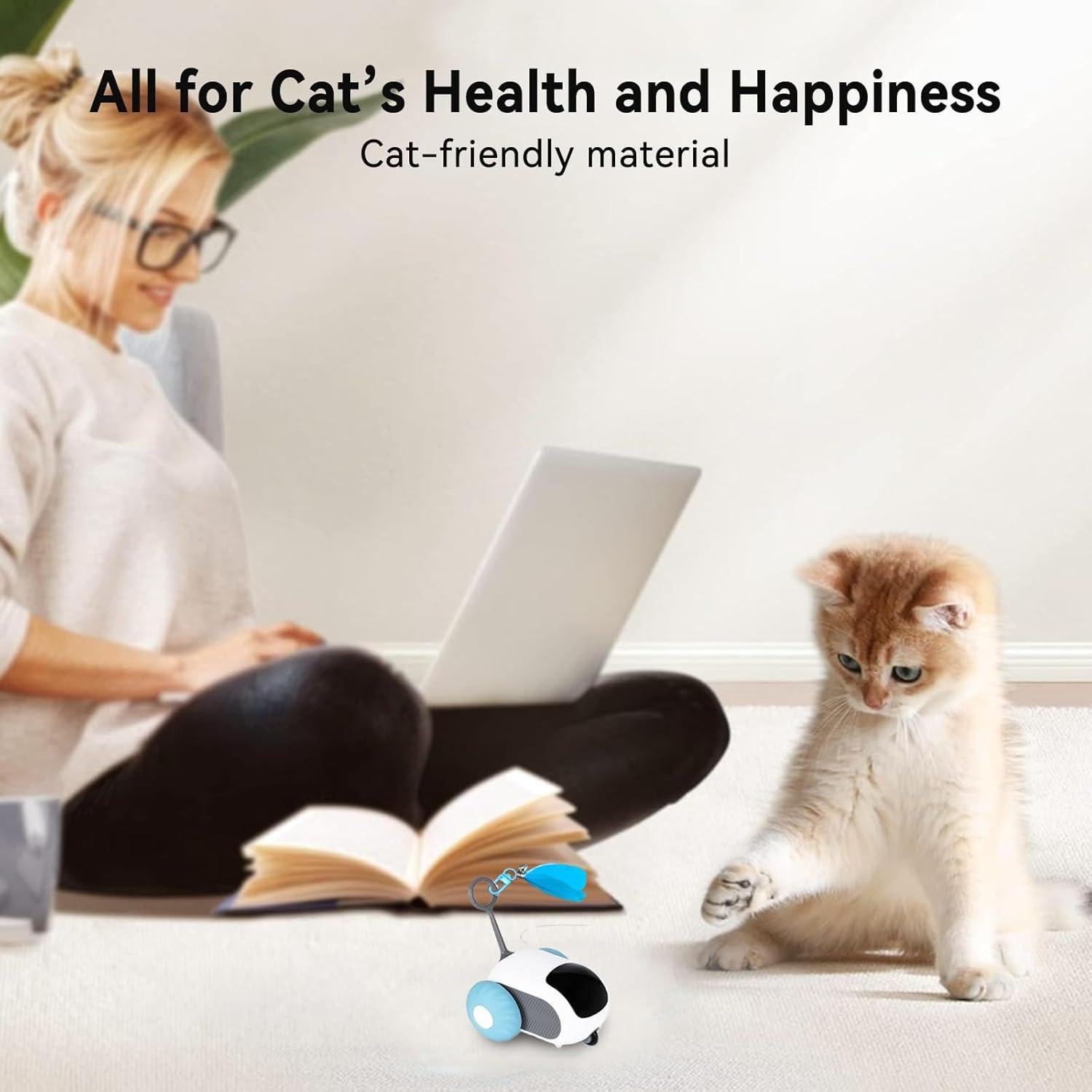 Juguete Interactivo para Gatos FOUR ANGELS Turbo Tail 2 Velocidades