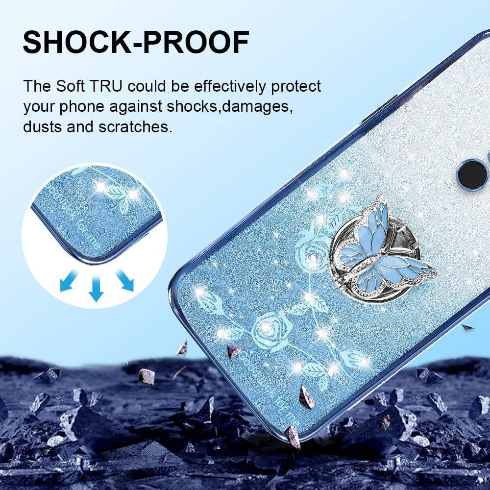 Funda de Teléfono LG Stylo 4/4 Plus TPU Azul Floral