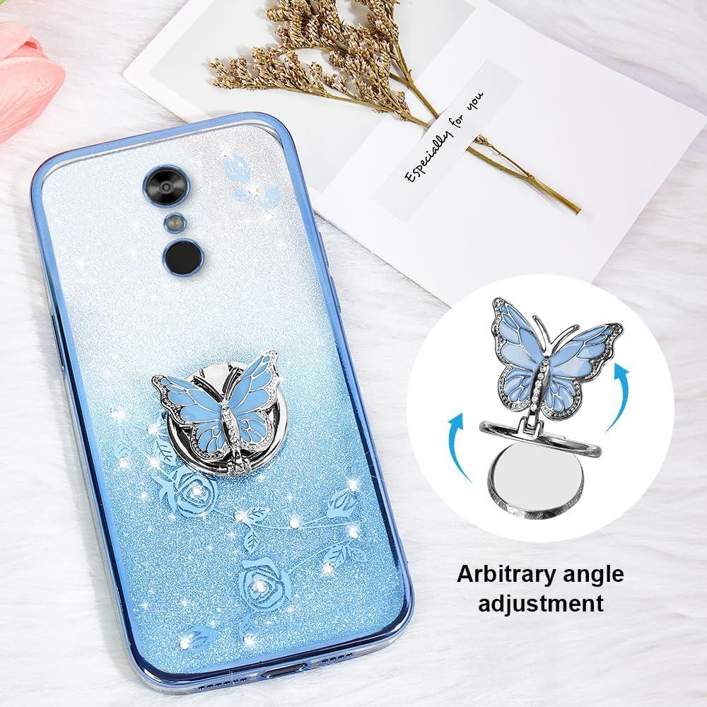 Funda de Teléfono LG Stylo 4/4 Plus TPU Azul Floral