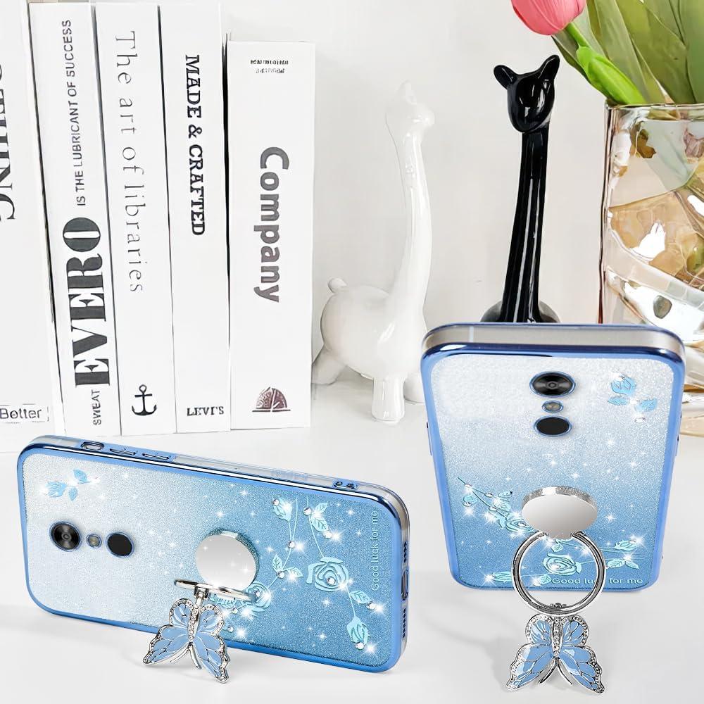 Funda de Teléfono LG Stylo 4/4 Plus TPU Azul Floral