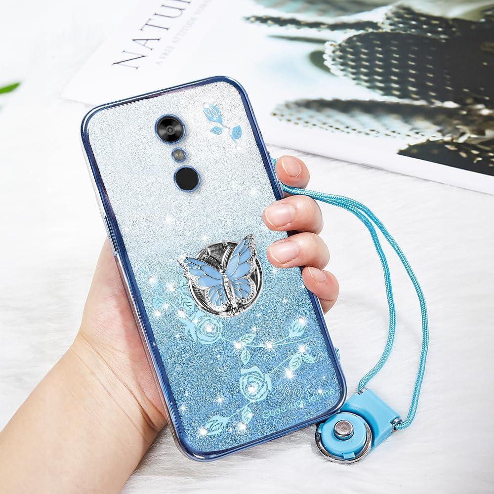 Funda de Teléfono LG Stylo 4/4 Plus TPU Azul Floral