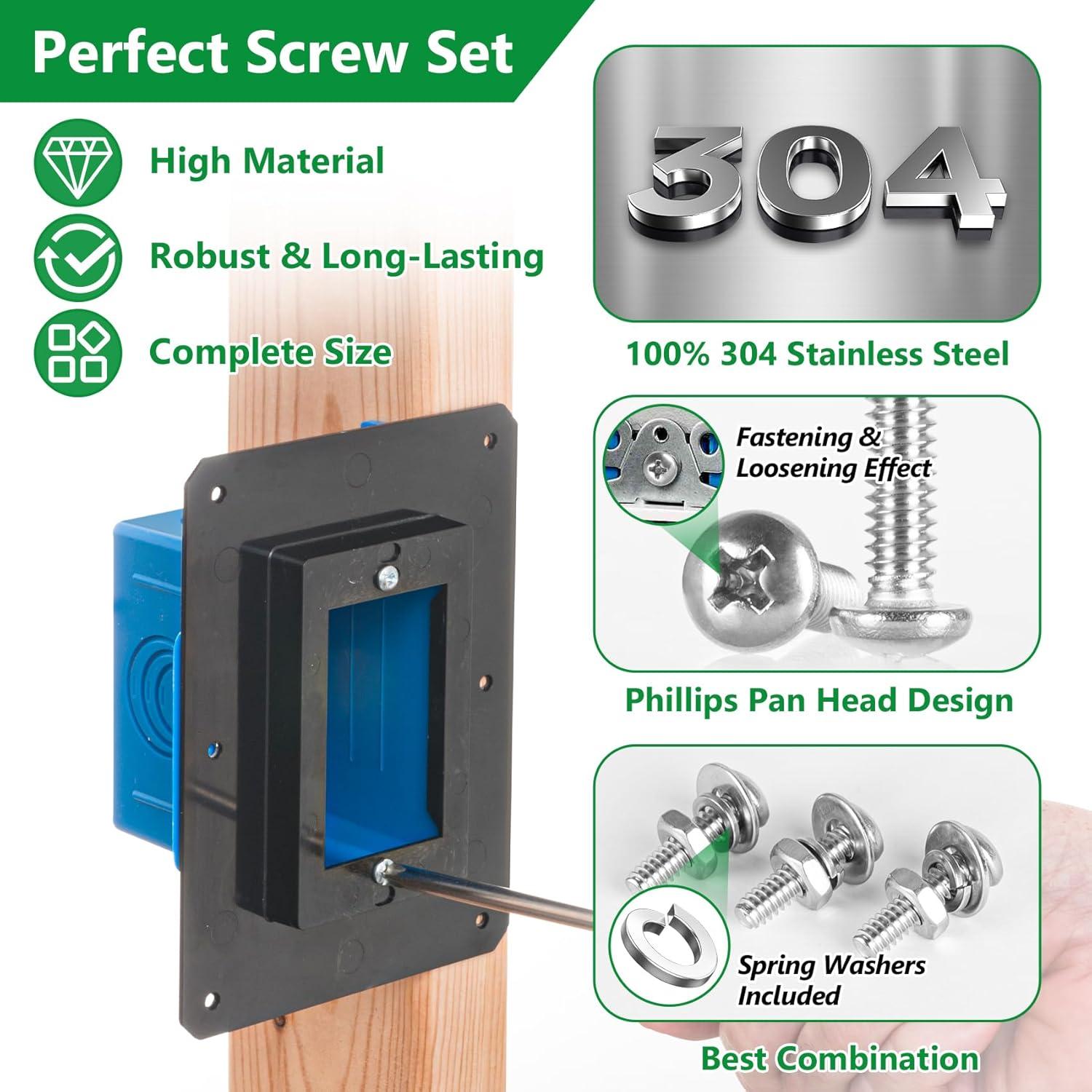 Kit de Tornillos de Máquina LuKaiSen 360PCS Acero Inoxidable