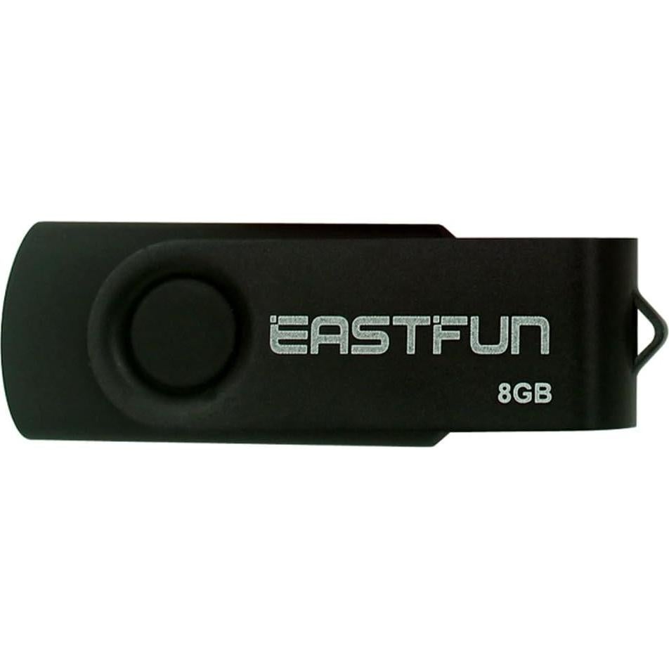 Paquete de 5 Memorias USB 8GB EASTFUN USB 2.0 Colores Mezclados