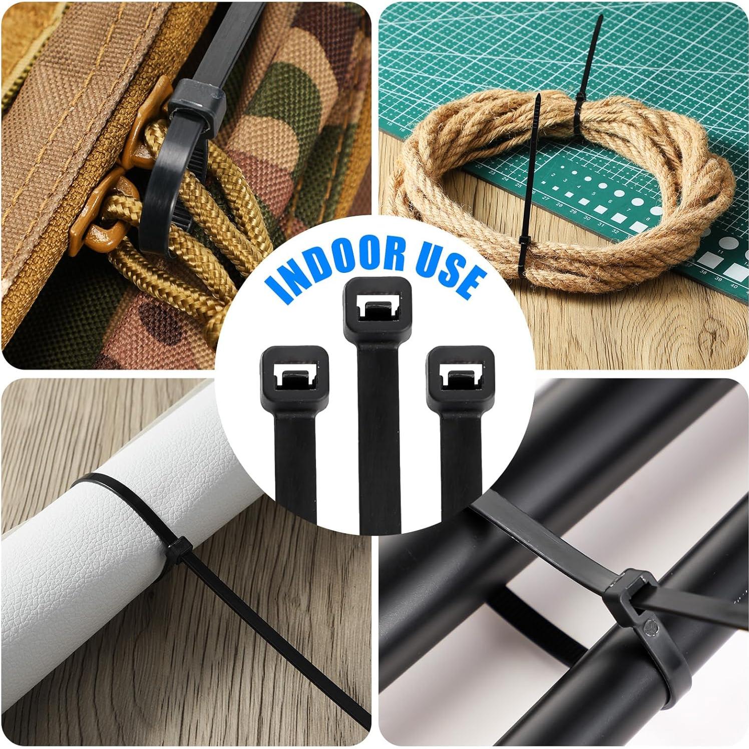 3000 Bridas de Cable Nylon Geosar 10.16-30.48 cm Negras