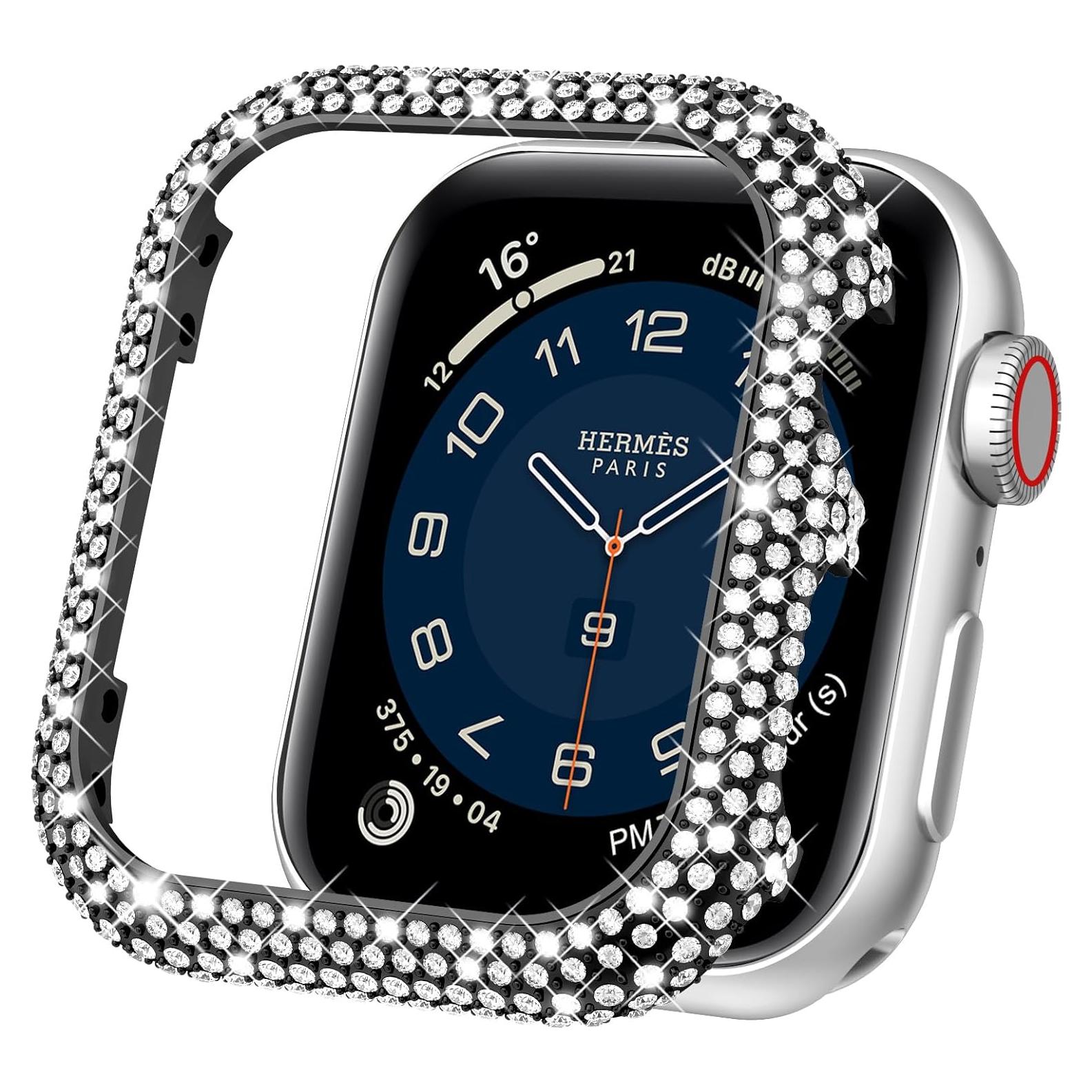 Funda Protectora Mosonio Brillante para Apple Watch 40mm Negro