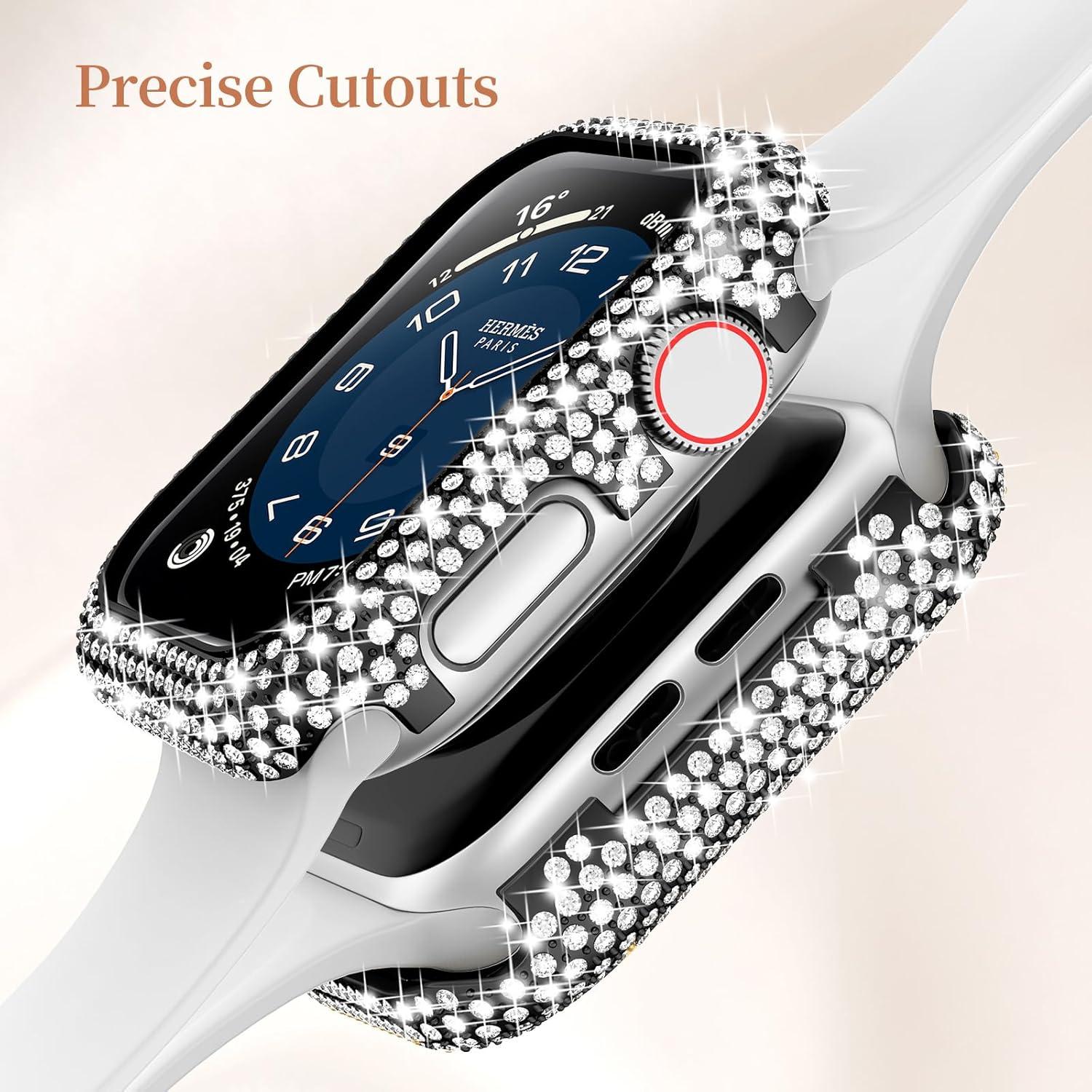 Funda Protectora Mosonio Brillante para Apple Watch 40mm Negro