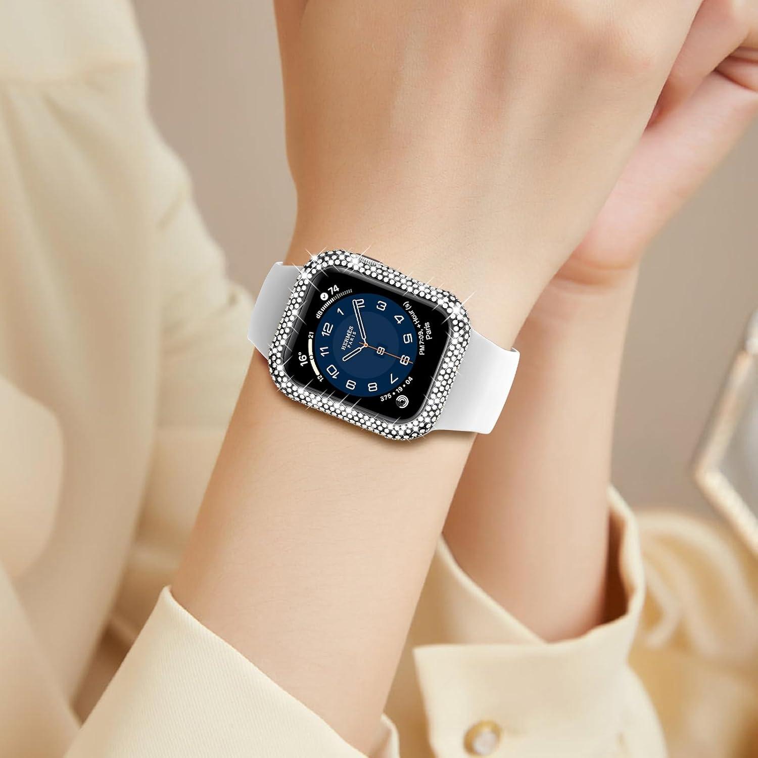 Funda Protectora Mosonio Brillante para Apple Watch 40mm Negro