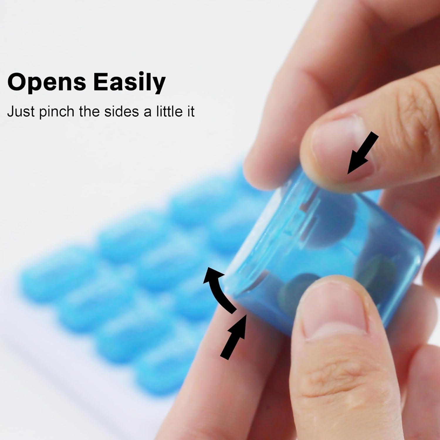 Organizador de Pastillas Mensual UHZBTEC 31 Días Azul