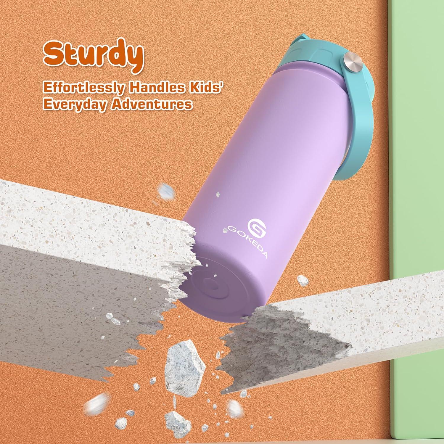 Botella de Agua Aislada para Niños 530ml Acero Inoxidable BPA Free