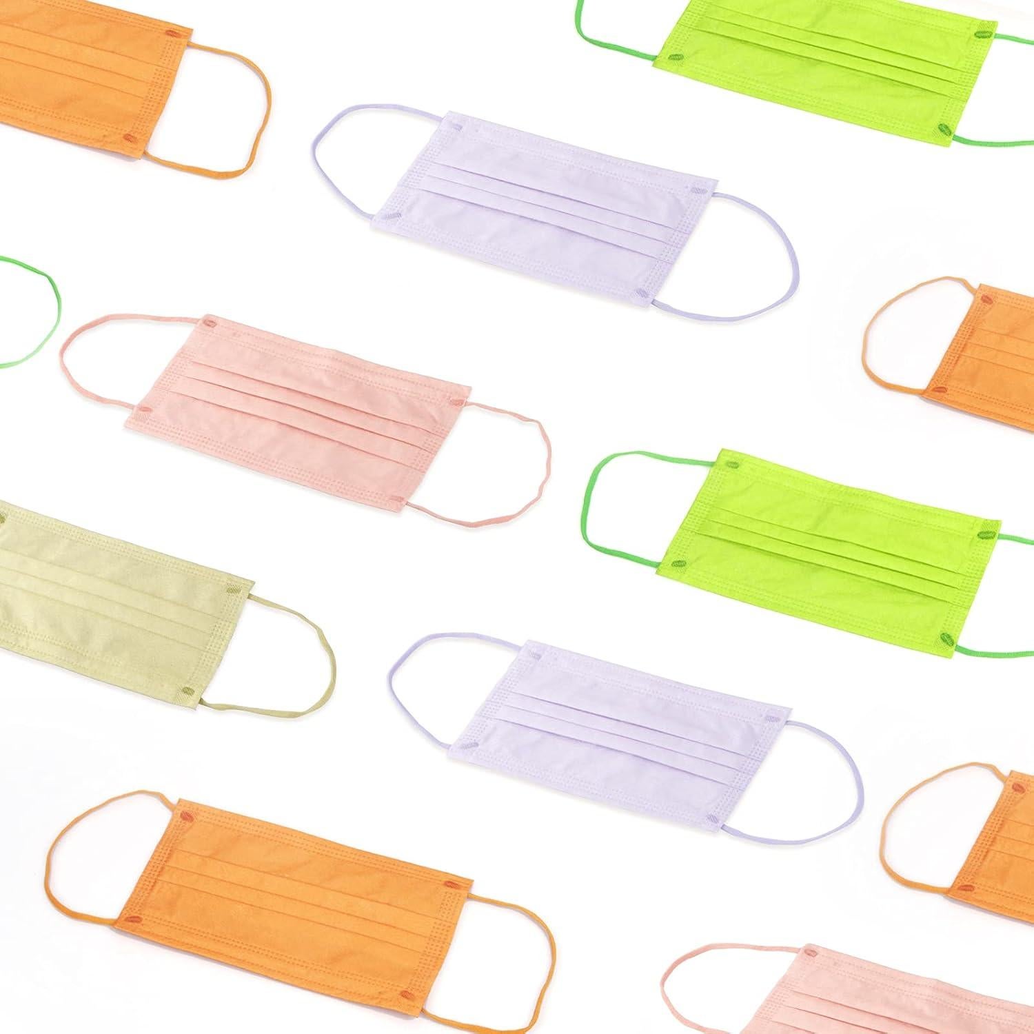 Mascarillas Desechables RITASTAR 50 Pcs 3 Capas Coloridas