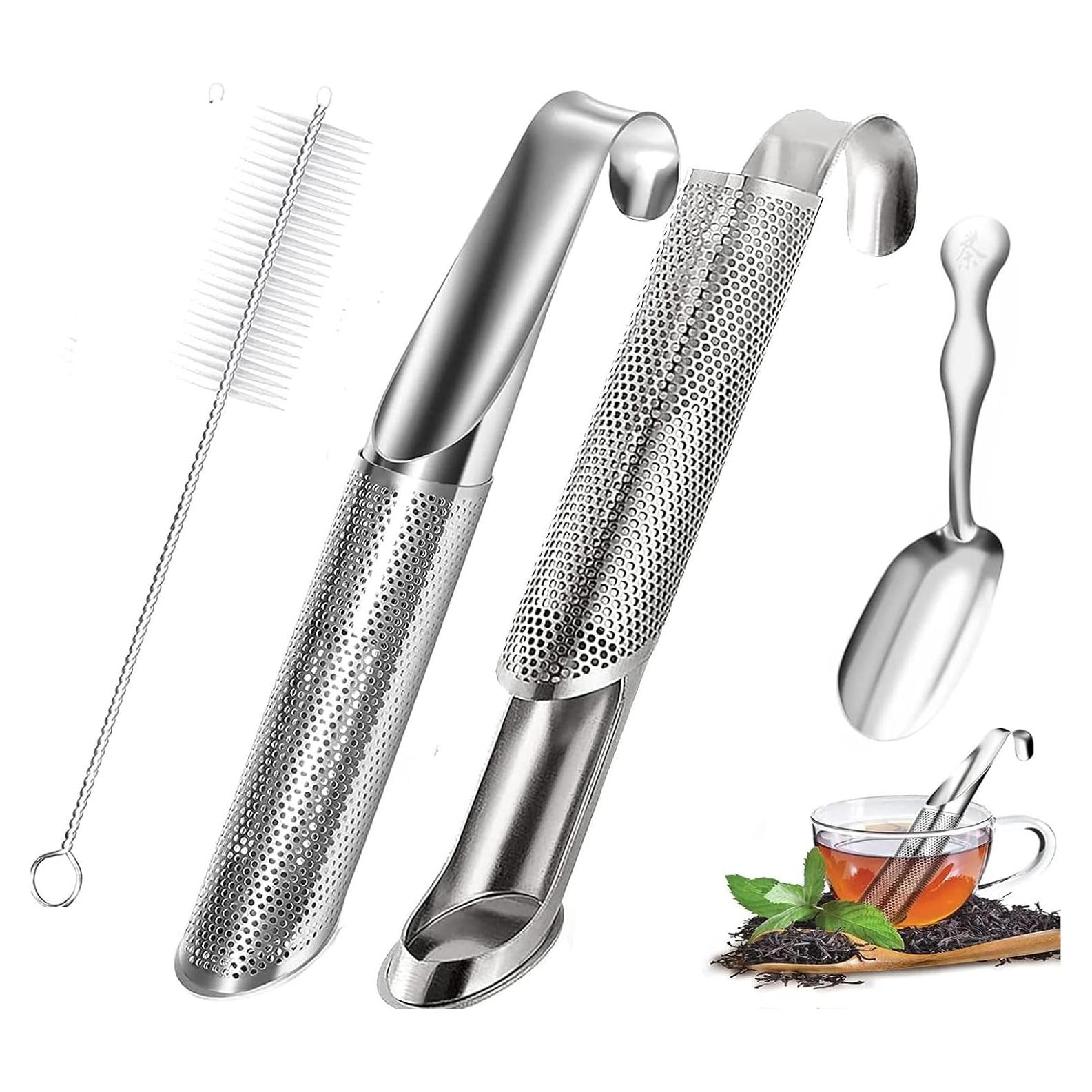 Set 2 Coladores de Té Acero Inoxidable Shelling Home 14.5 cm