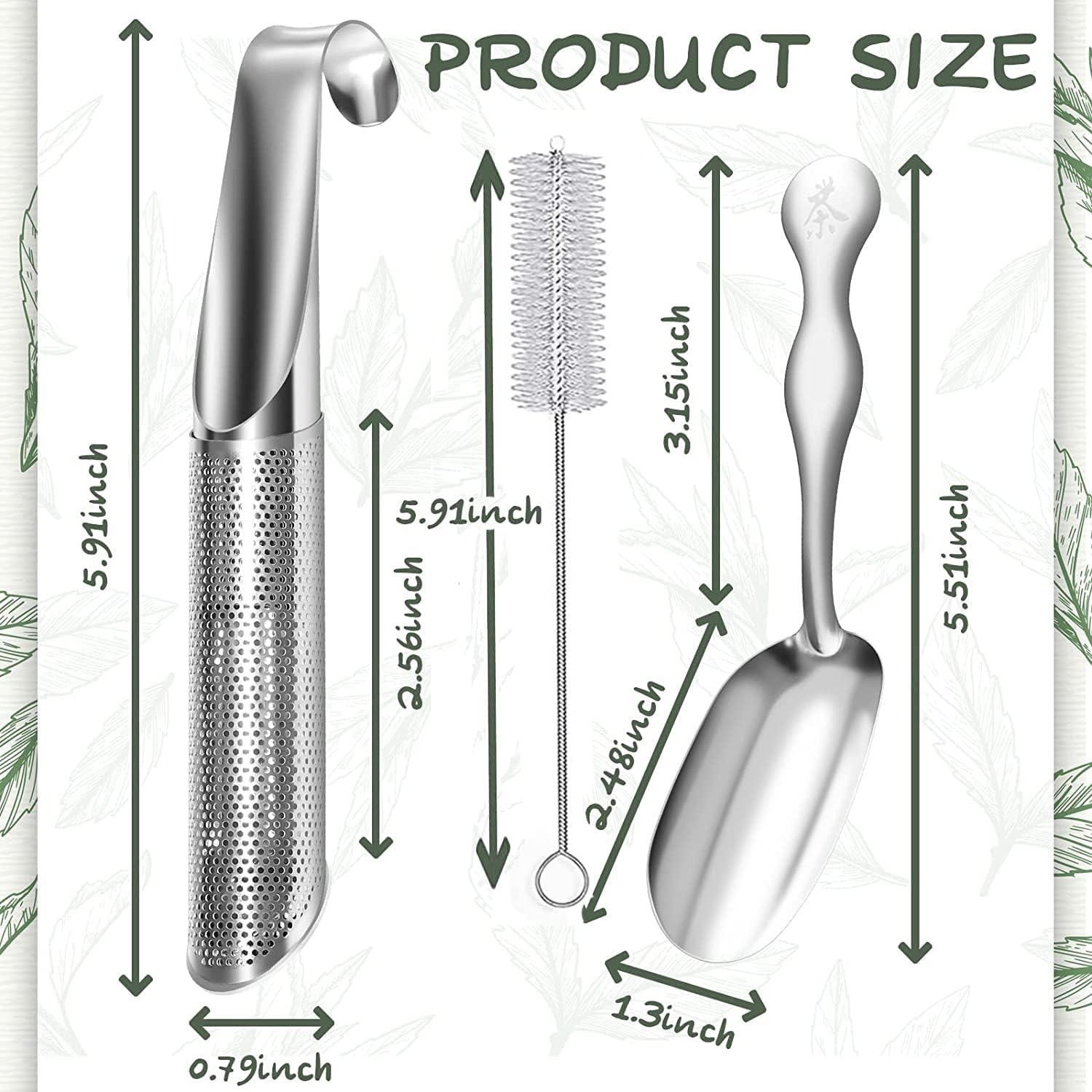 Set 2 Coladores de Té Acero Inoxidable Shelling Home 14.5 cm