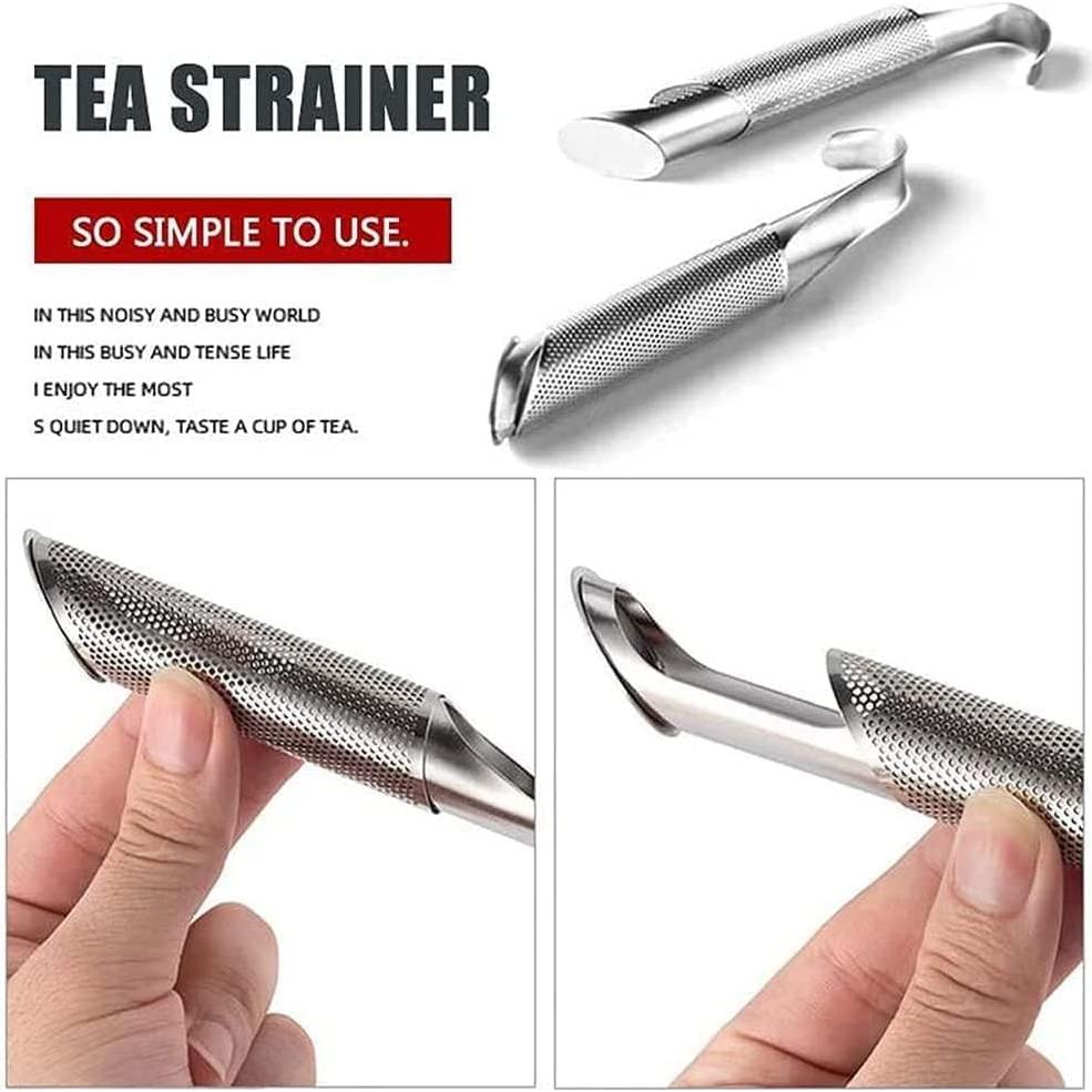 Set 2 Coladores de Té Acero Inoxidable Shelling Home 14.5 cm