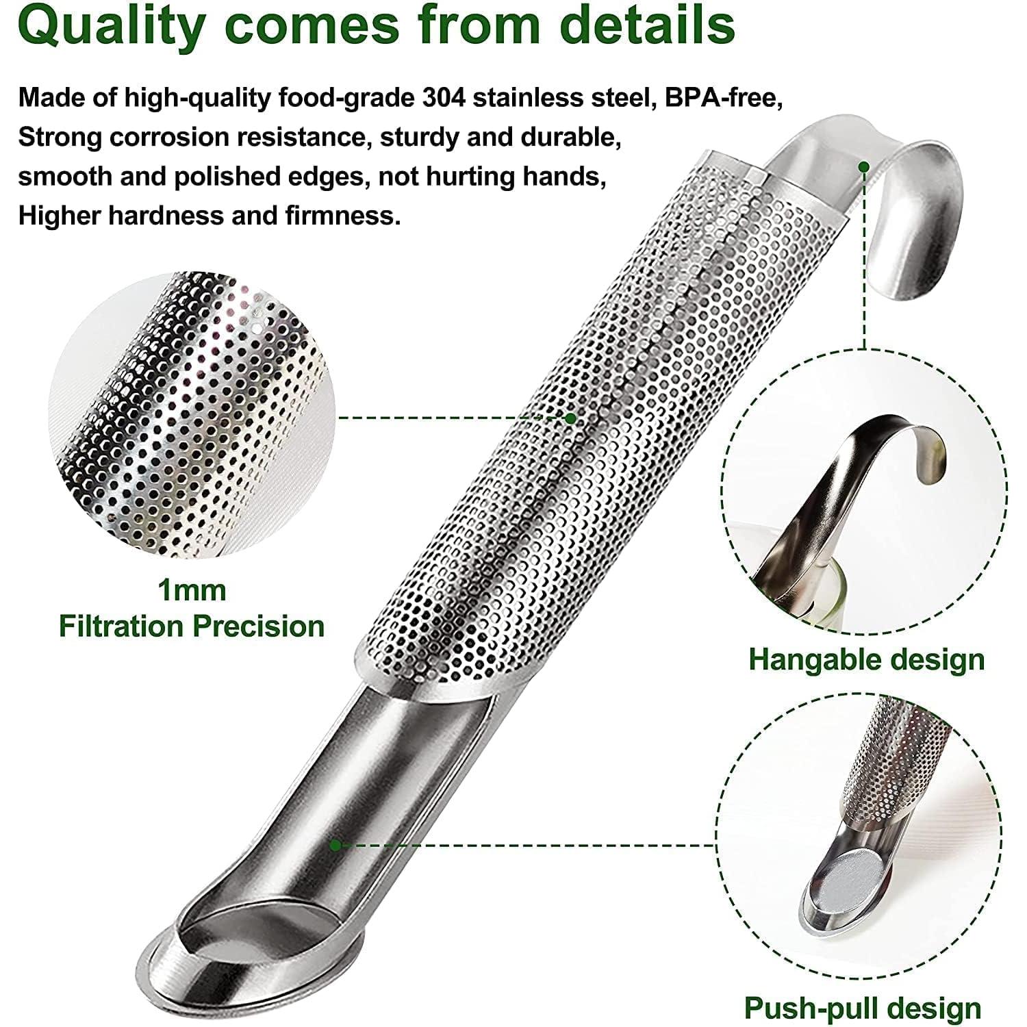 Set 2 Coladores de Té Acero Inoxidable Shelling Home 14.5 cm