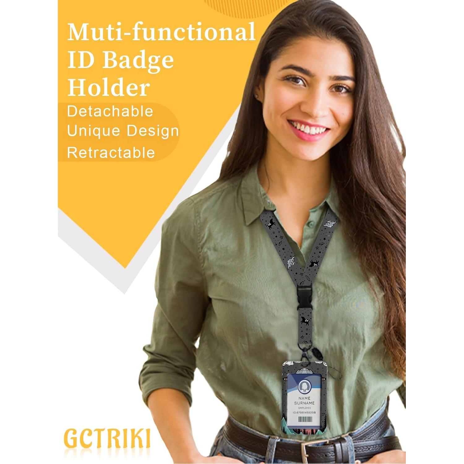 Carrete Retráctil de Identificación Gctriki con Clip Mosquetón