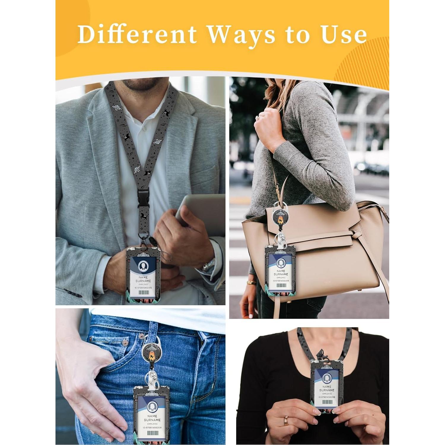 Carrete Retráctil de Identificación Gctriki con Clip Mosquetón