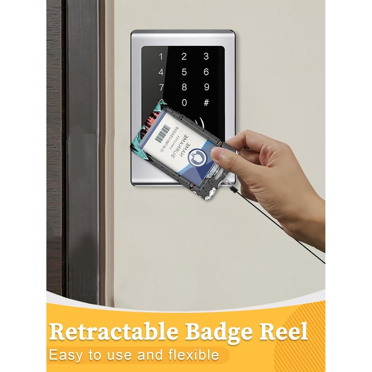 Carrete Retráctil de Identificación Gctriki con Clip Mosquetón