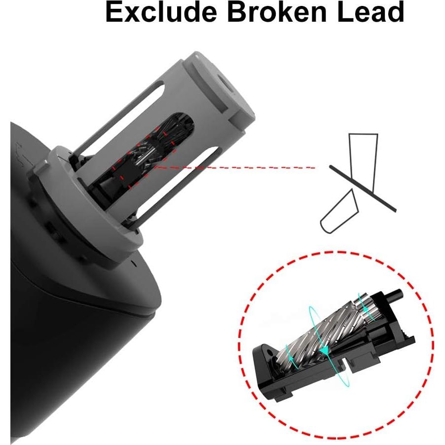 Sacapuntas Eléctrico Recargable Tihoo con Cuchilla Duradera