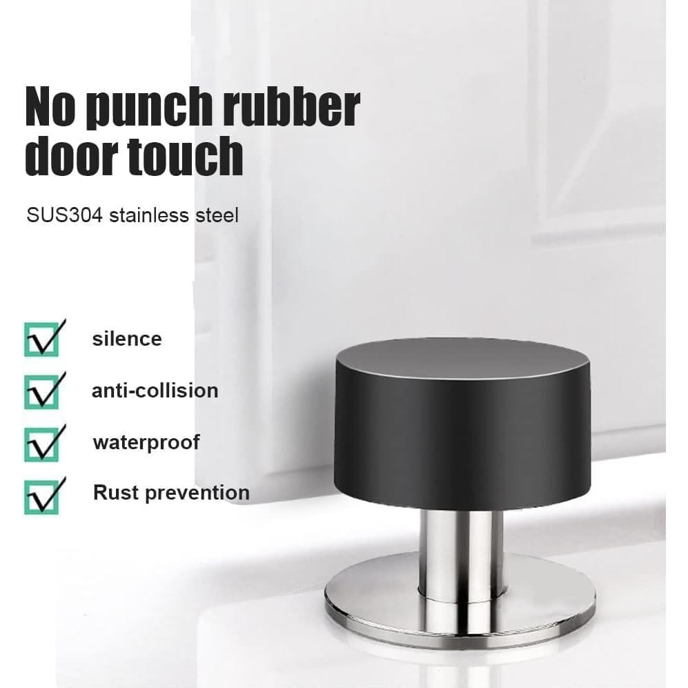 Topes de puerta autoadhesivos THYBDB 2PC 4.2cm negro