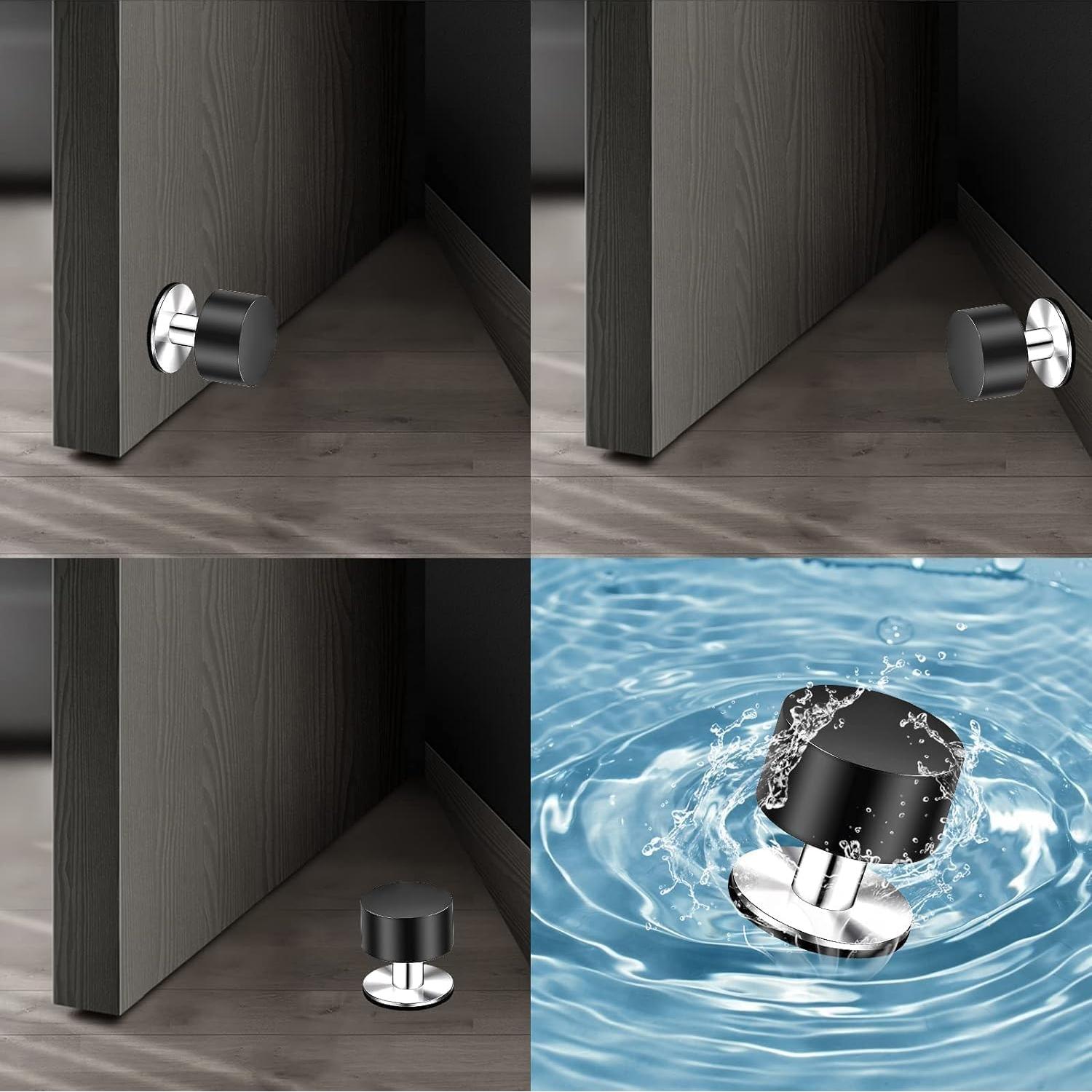 Topes de puerta autoadhesivos THYBDB 2PC 4.2cm negro