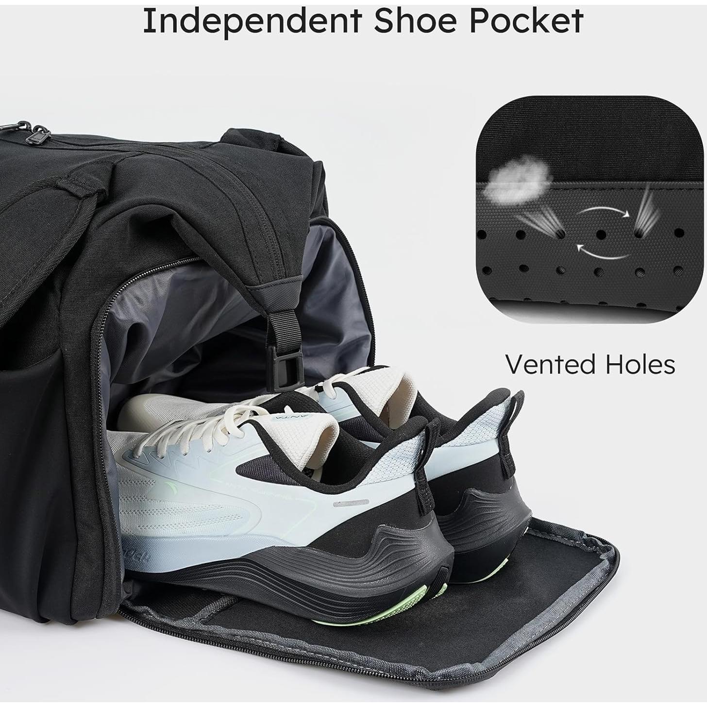 Bolsa de gimnasio impermeable Shenzhenshi 40L con compartimento para zapatos